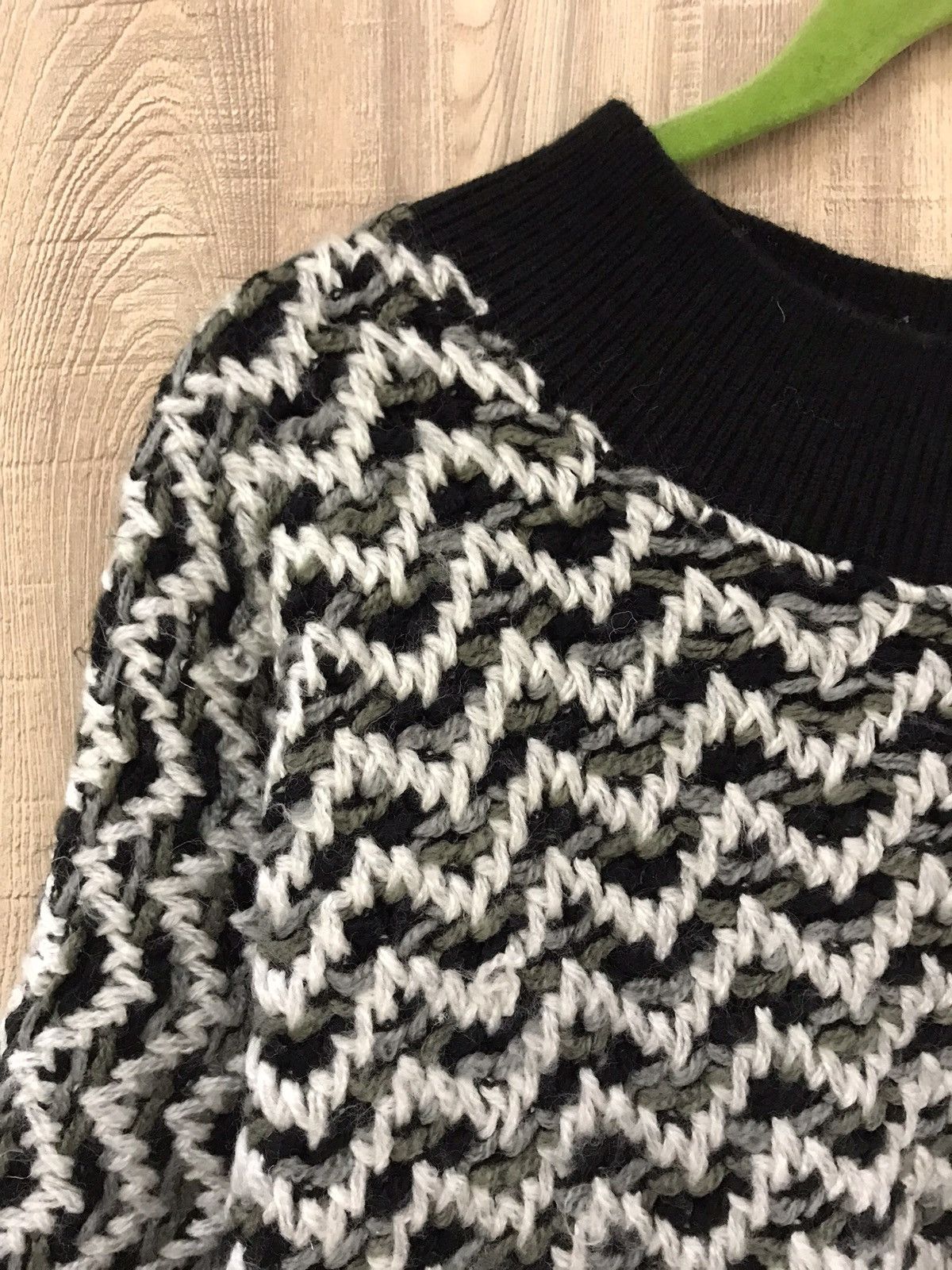Japanese Brand Unbranded Homespun Knit Sweatshirt Size M / US 6-8 / IT 42-44 - 3 Thumbnail