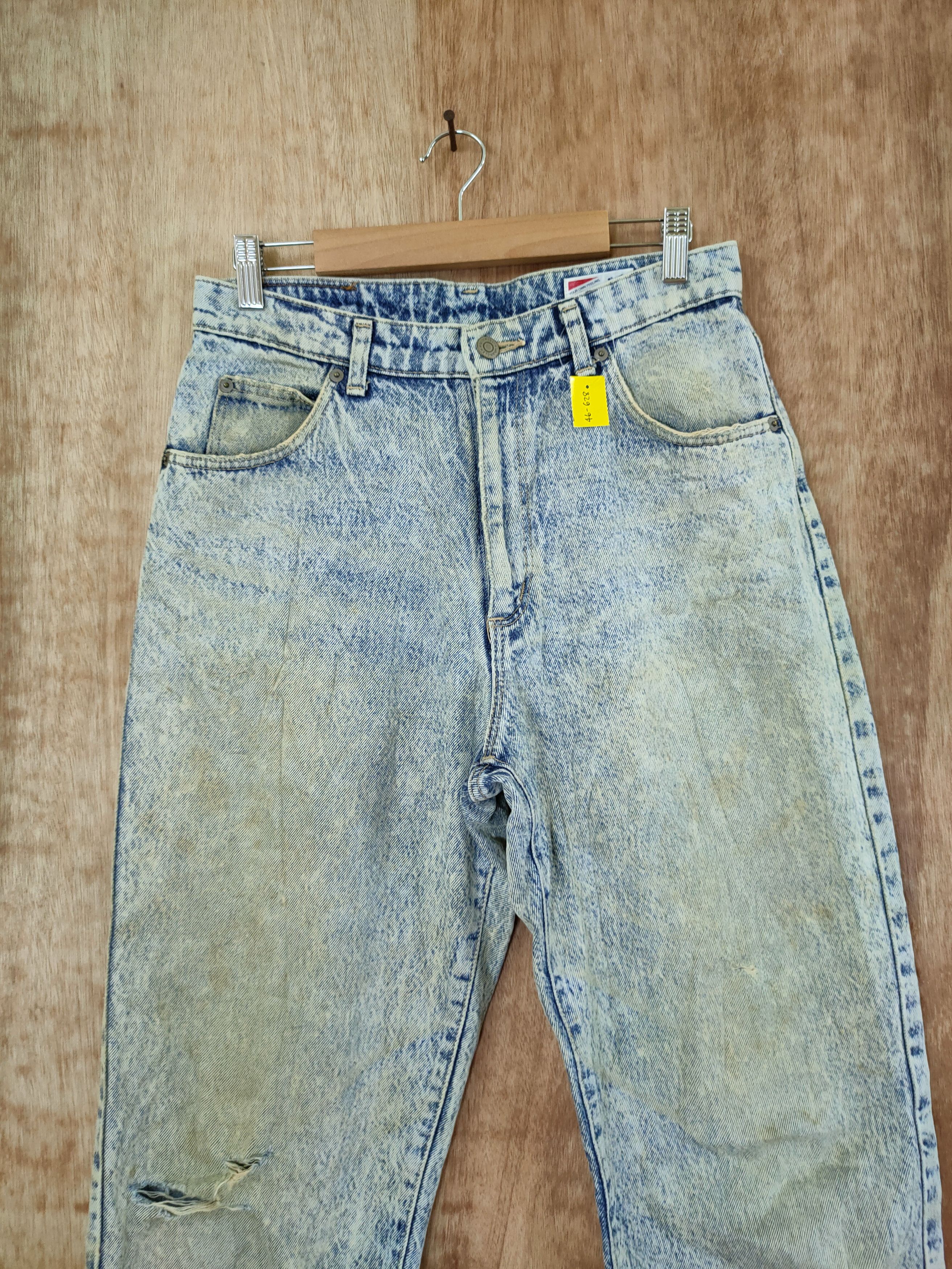 Vintage DL Wrangler vintage acid wash denim pants #46-628 Size US 30 / EU 46 - 3 Thumbnail