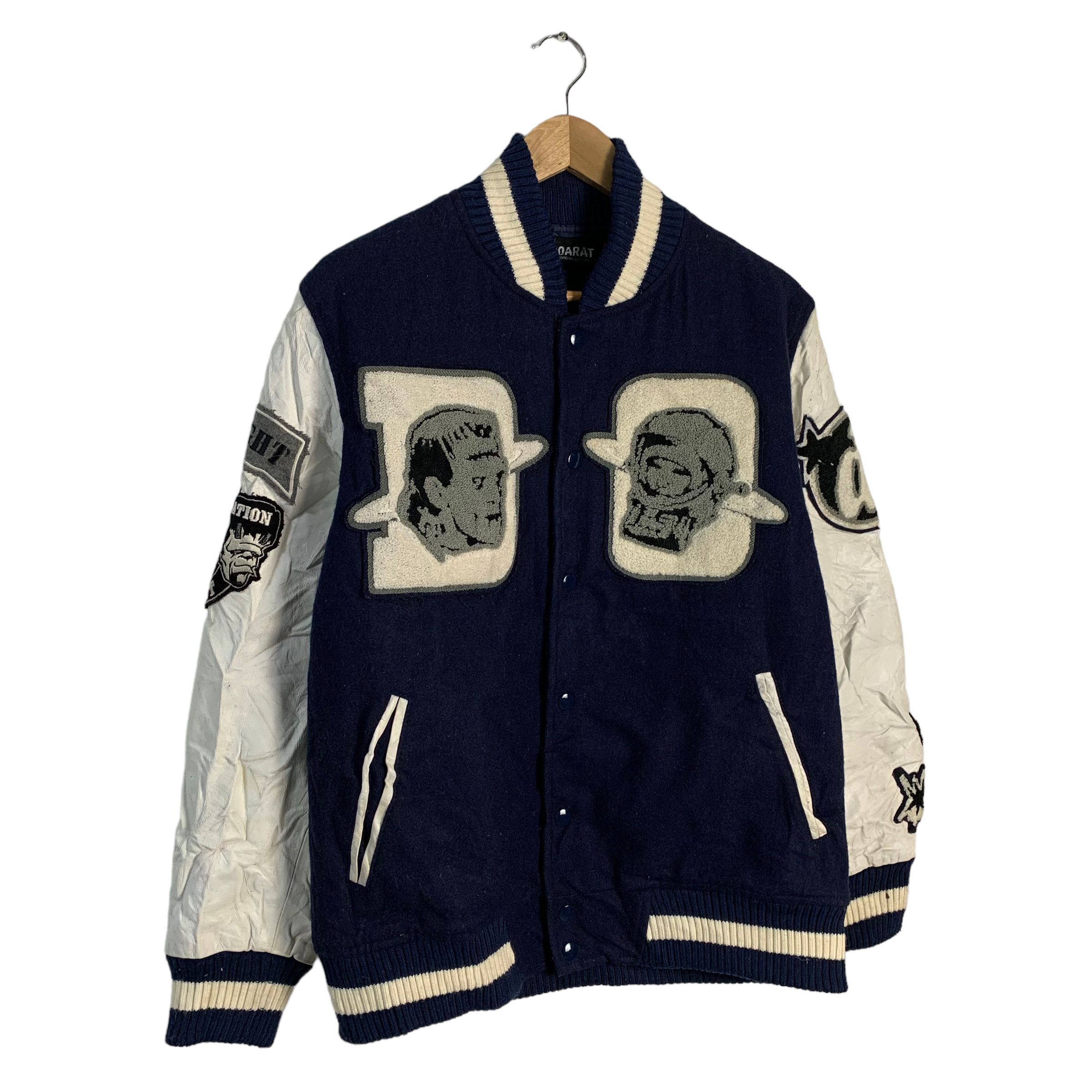 Doarat Wool Leather Varsity Jacket