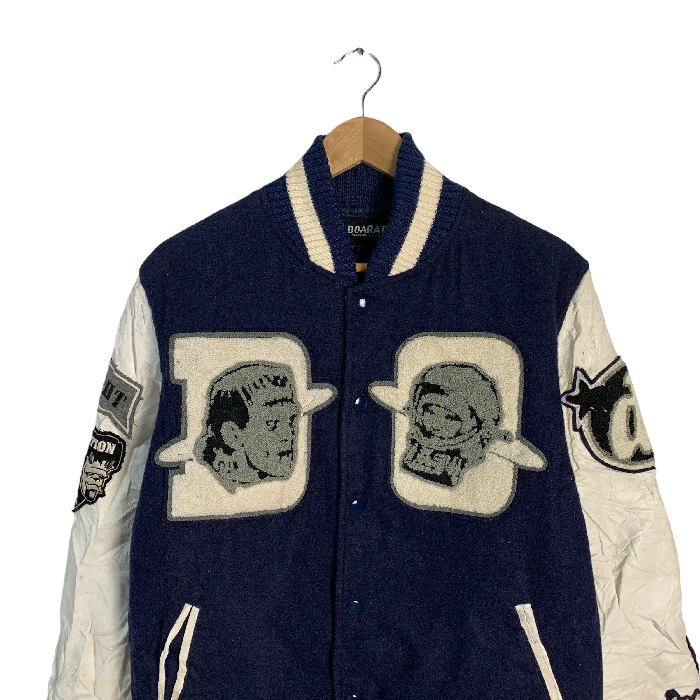 Doarat Wool Leather Varsity Jacket