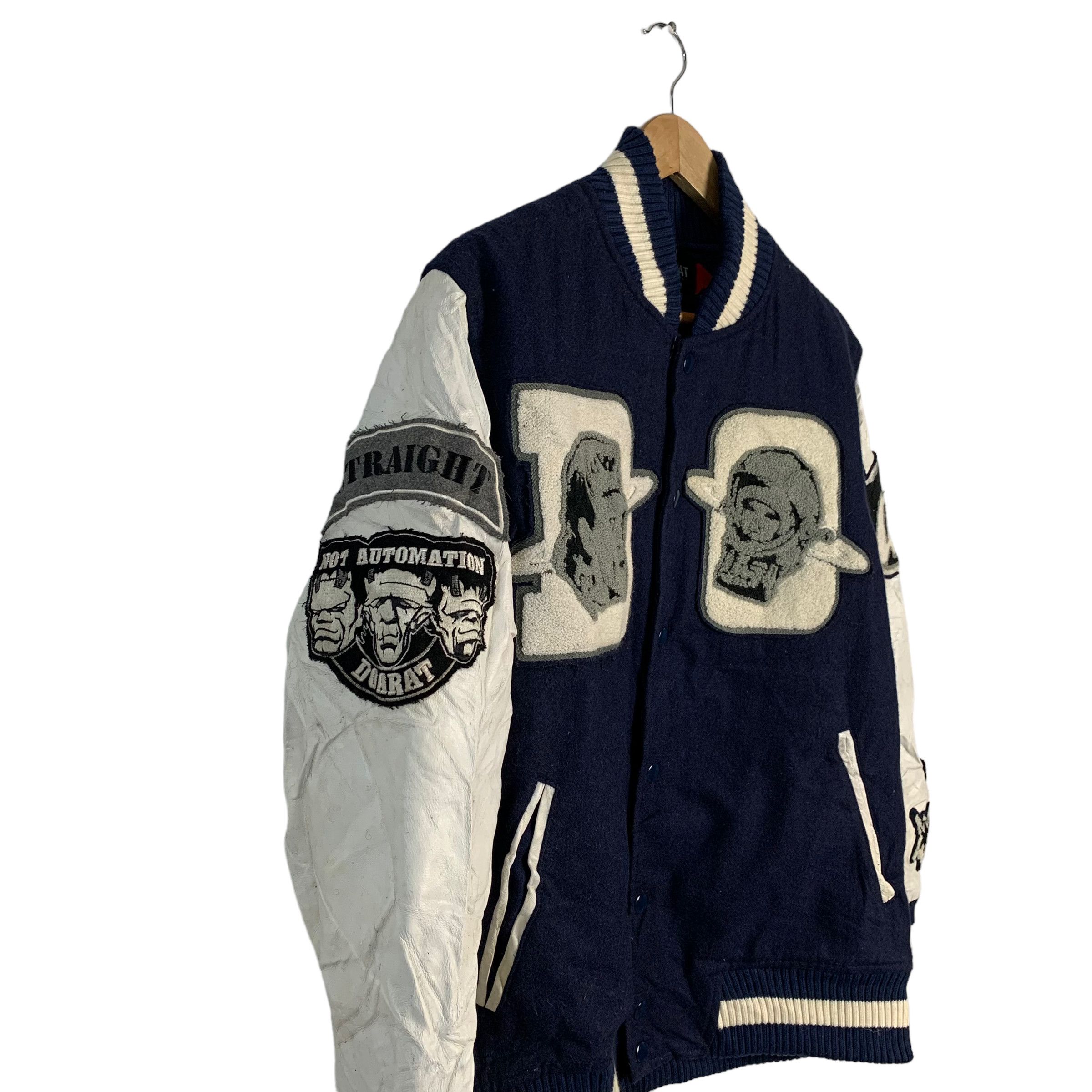 Doarat Wool Leather Varsity Jacket