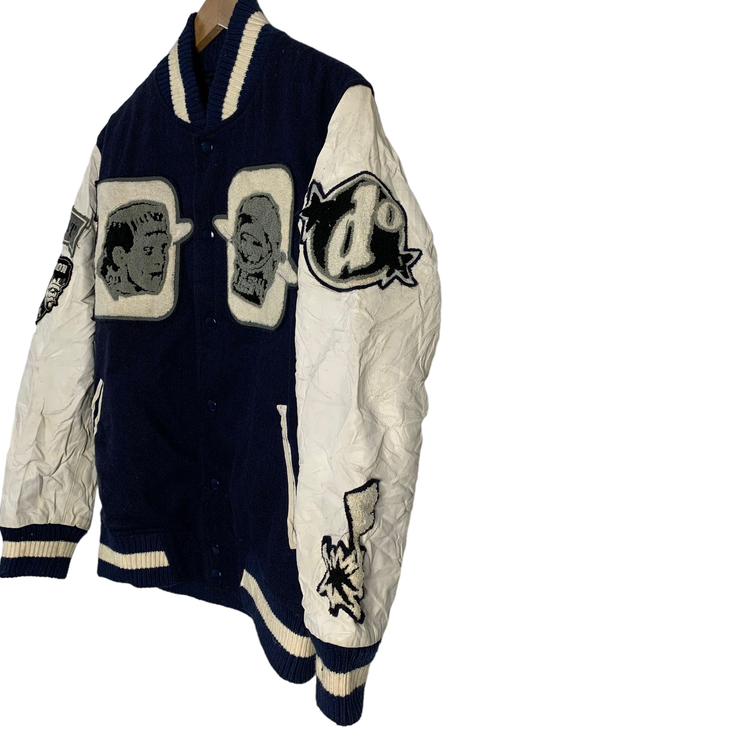 Doarat Wool Leather Varsity Jacket