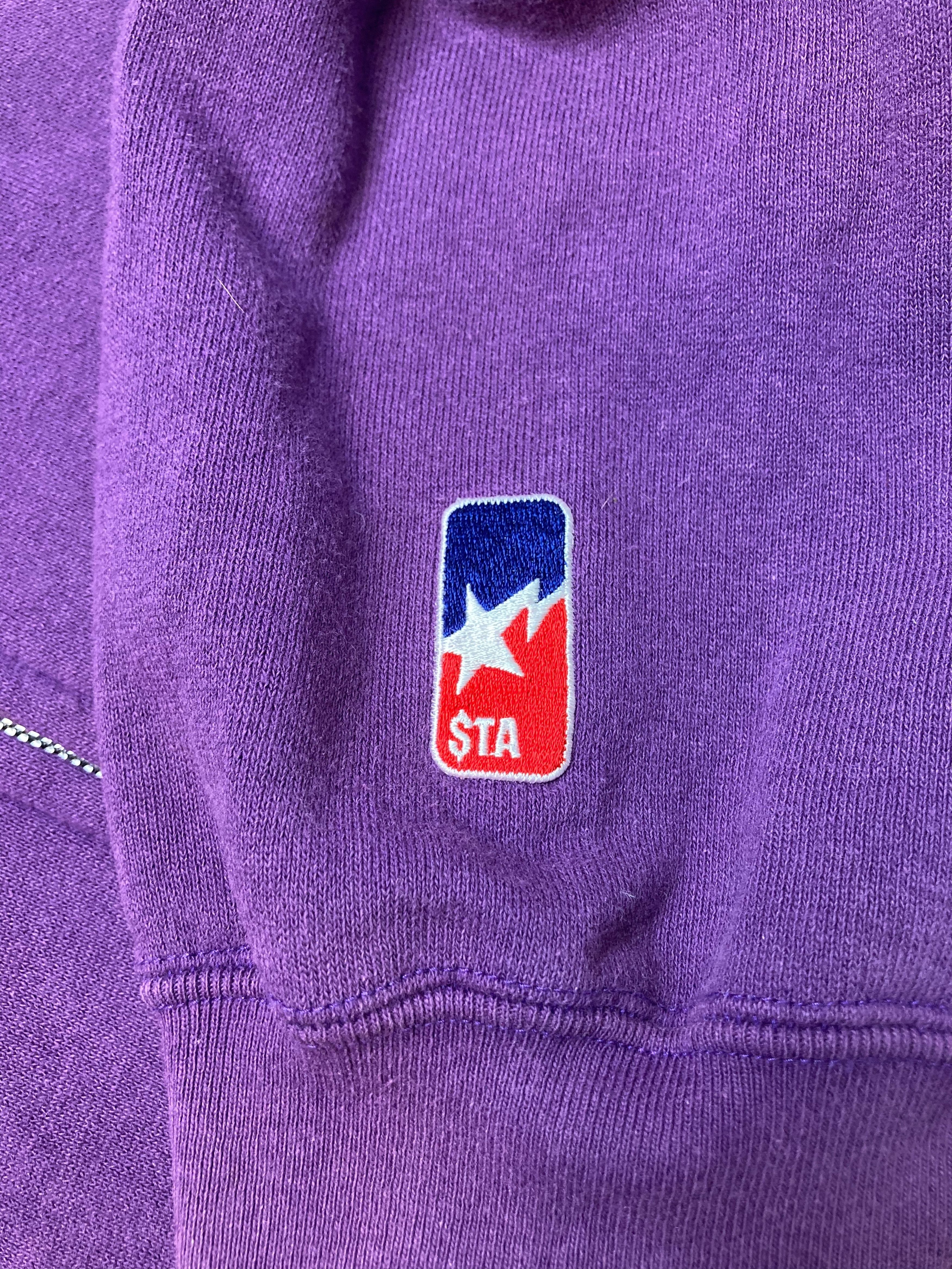 Bape Bape Purple Spell Out Bapesta Star Logo Zip Hoodie VTG | Grailed