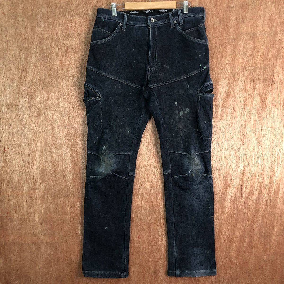 Japanese Brand DLL Field Core Dark Blue Denim Jeans Pants #c242 Size US 31 - 1 Thumbnail