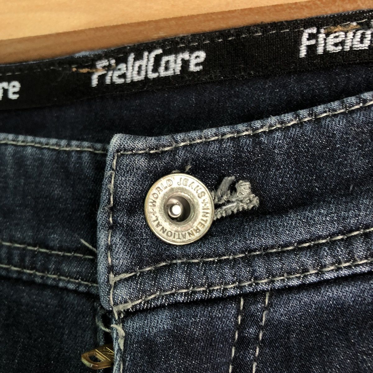 Japanese Brand DLL Field Core Dark Blue Denim Jeans Pants #c242 Size US 31 - 7 Thumbnail