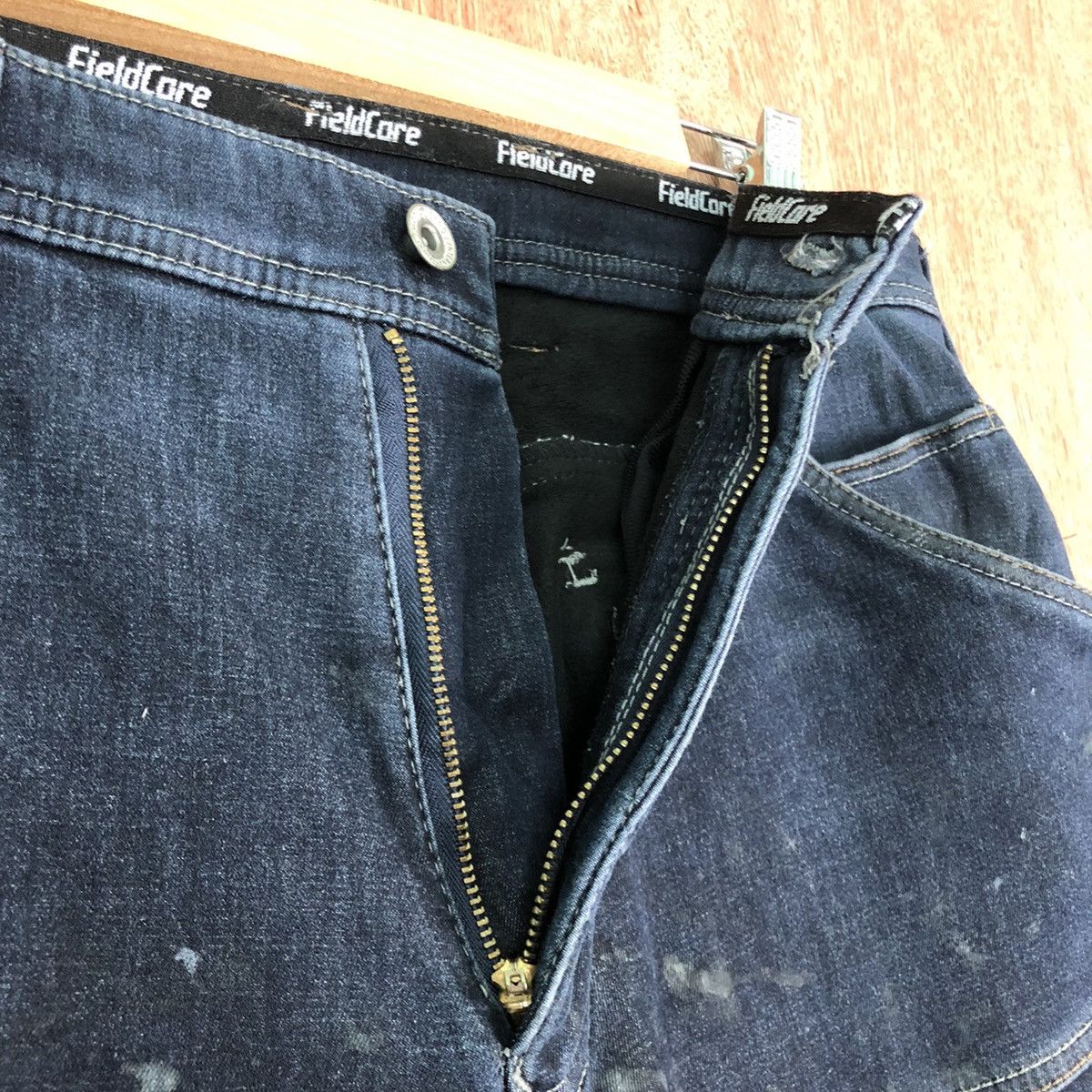 Japanese Brand DLL Field Core Dark Blue Denim Jeans Pants #c242 Size US 31 - 8 Thumbnail