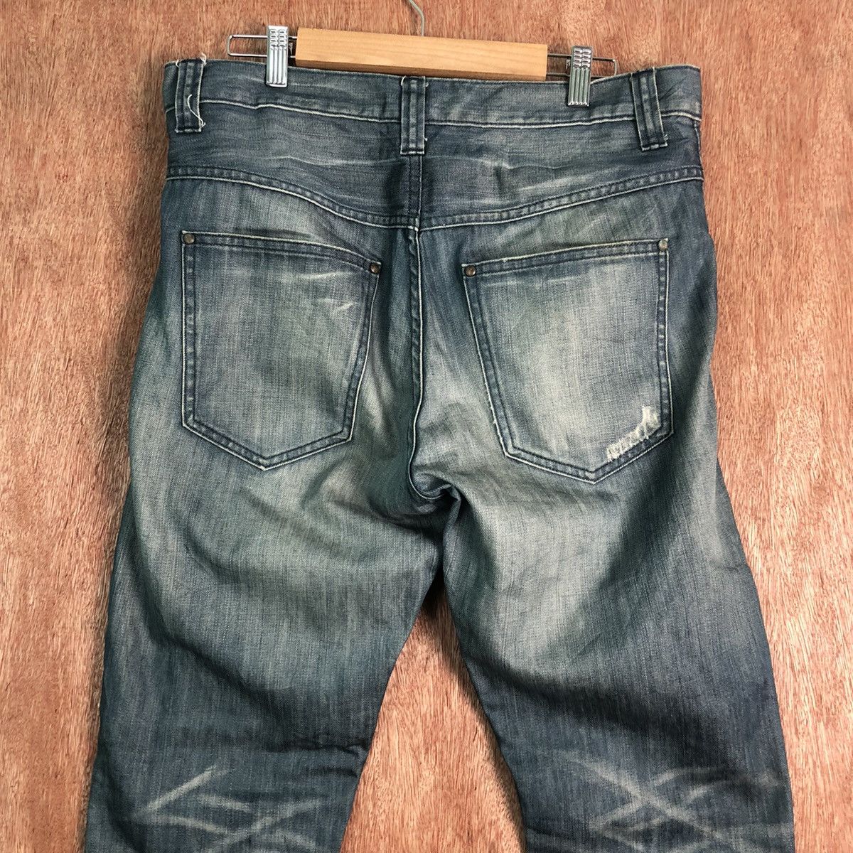 Vintage DLL Japan UJ blue distressed Denim Pants #c159 Size US 32 / EU 48 - 10 Thumbnail