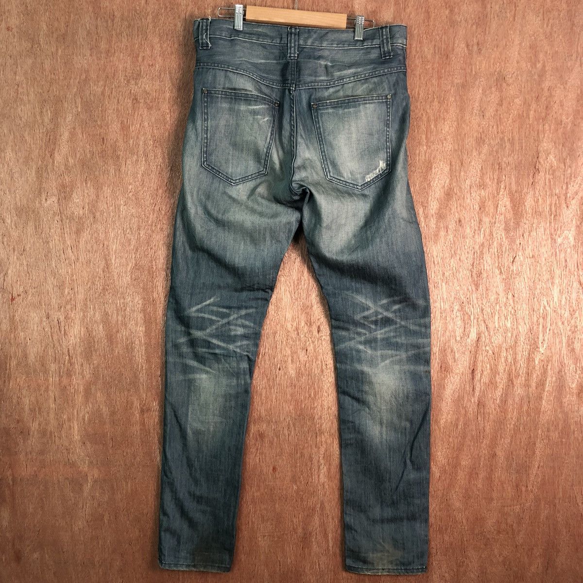 Vintage DLL Japan UJ blue distressed Denim Pants #c159 Size US 32 / EU 48 - 9 Thumbnail