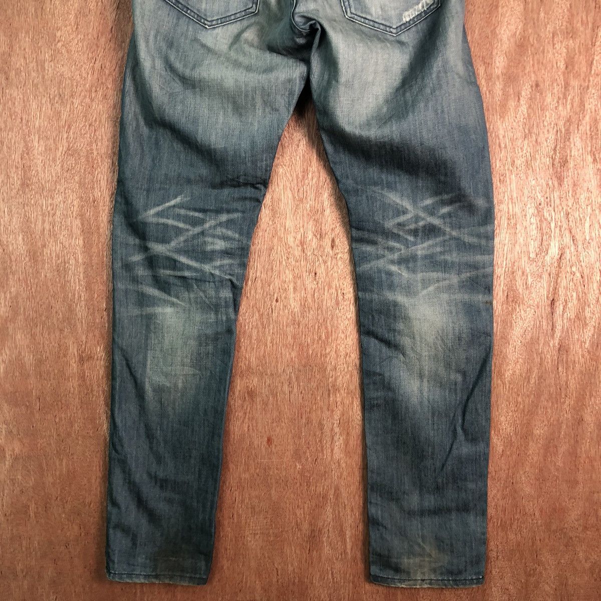 Vintage DLL Japan UJ blue distressed Denim Pants #c159 Size US 32 / EU 48 - 11 Thumbnail
