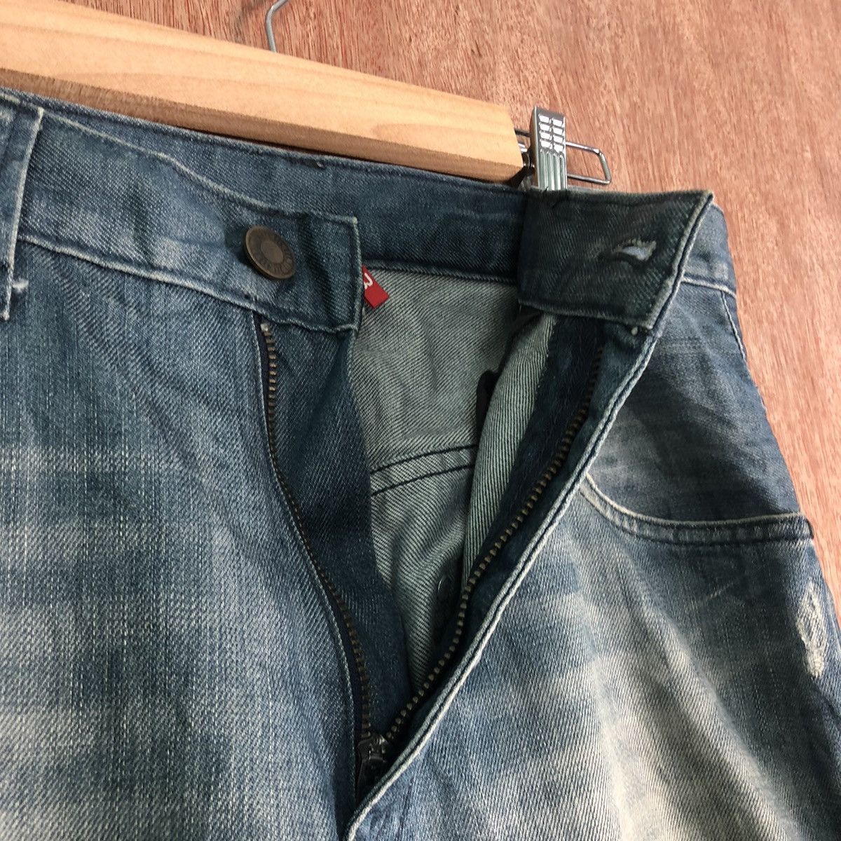 Vintage DLL Japan UJ blue distressed Denim Pants #c159 Size US 32 / EU 48 - 8 Thumbnail