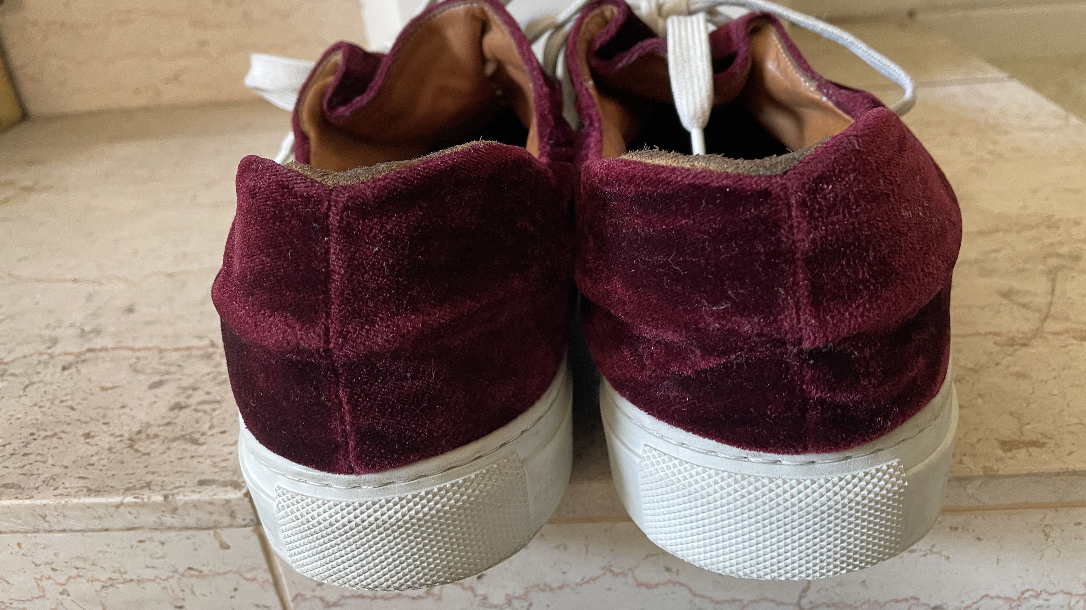 Solovair Soloviere Herve en Ville Red Velvet Shoes 41 Size US 8 / IT 38 - 7 Thumbnail