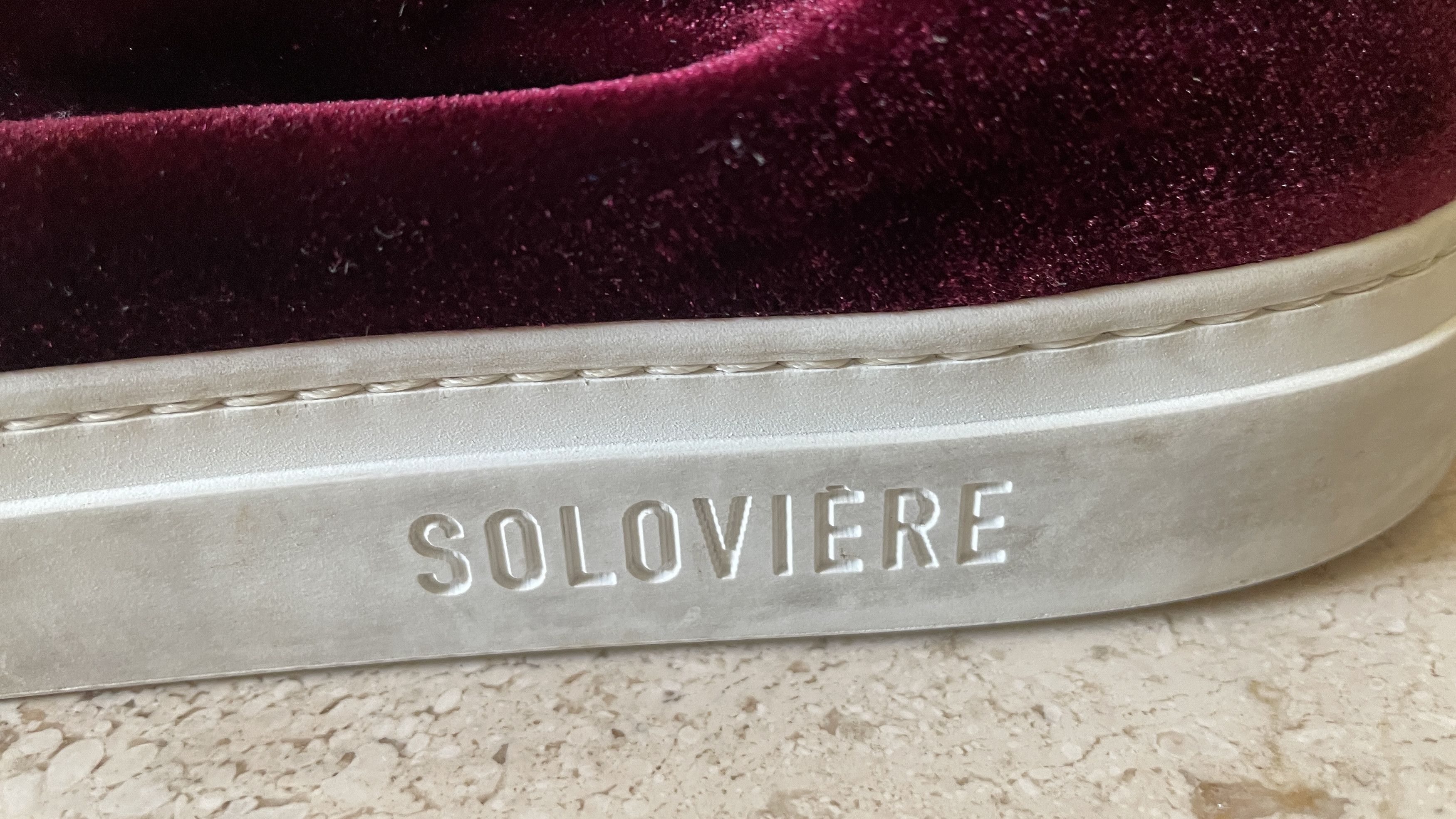 Solovair Soloviere Herve en Ville Red Velvet Shoes 41 Size US 8 / IT 38 - 6 Thumbnail