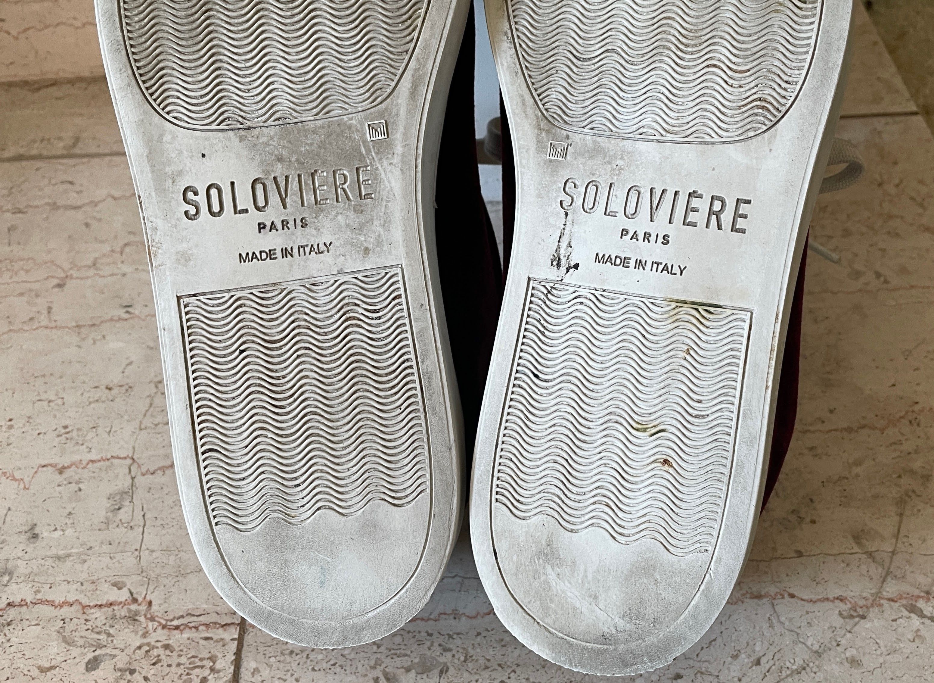 Solovair Soloviere Herve en Ville Red Velvet Shoes 41 Size US 8 / IT 38 - 16 Thumbnail