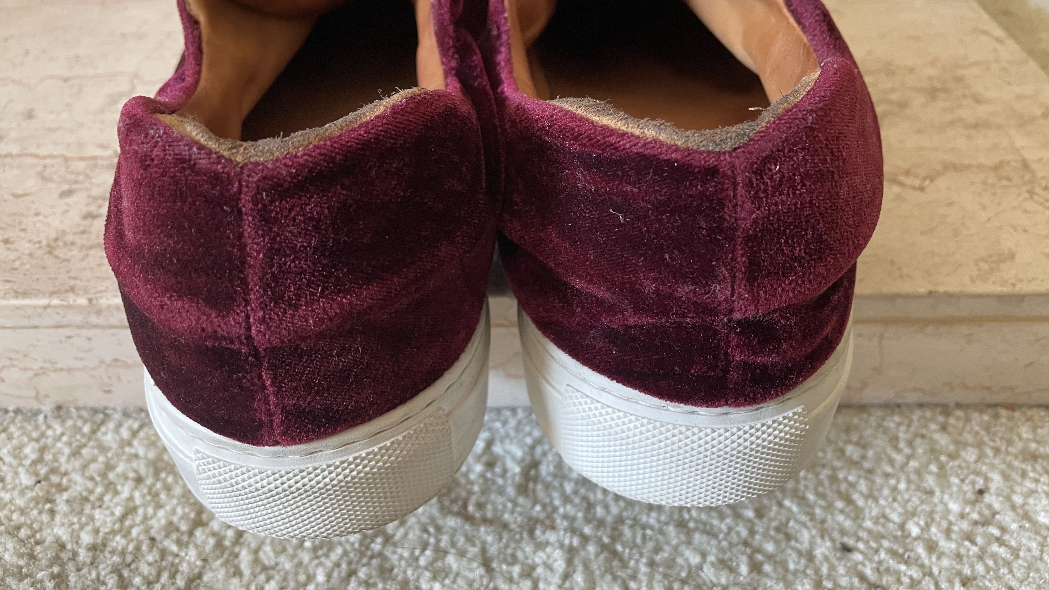 Solovair Soloviere Herve en Ville Red Velvet Shoes 41 Size US 8 / IT 38 - 13 Thumbnail
