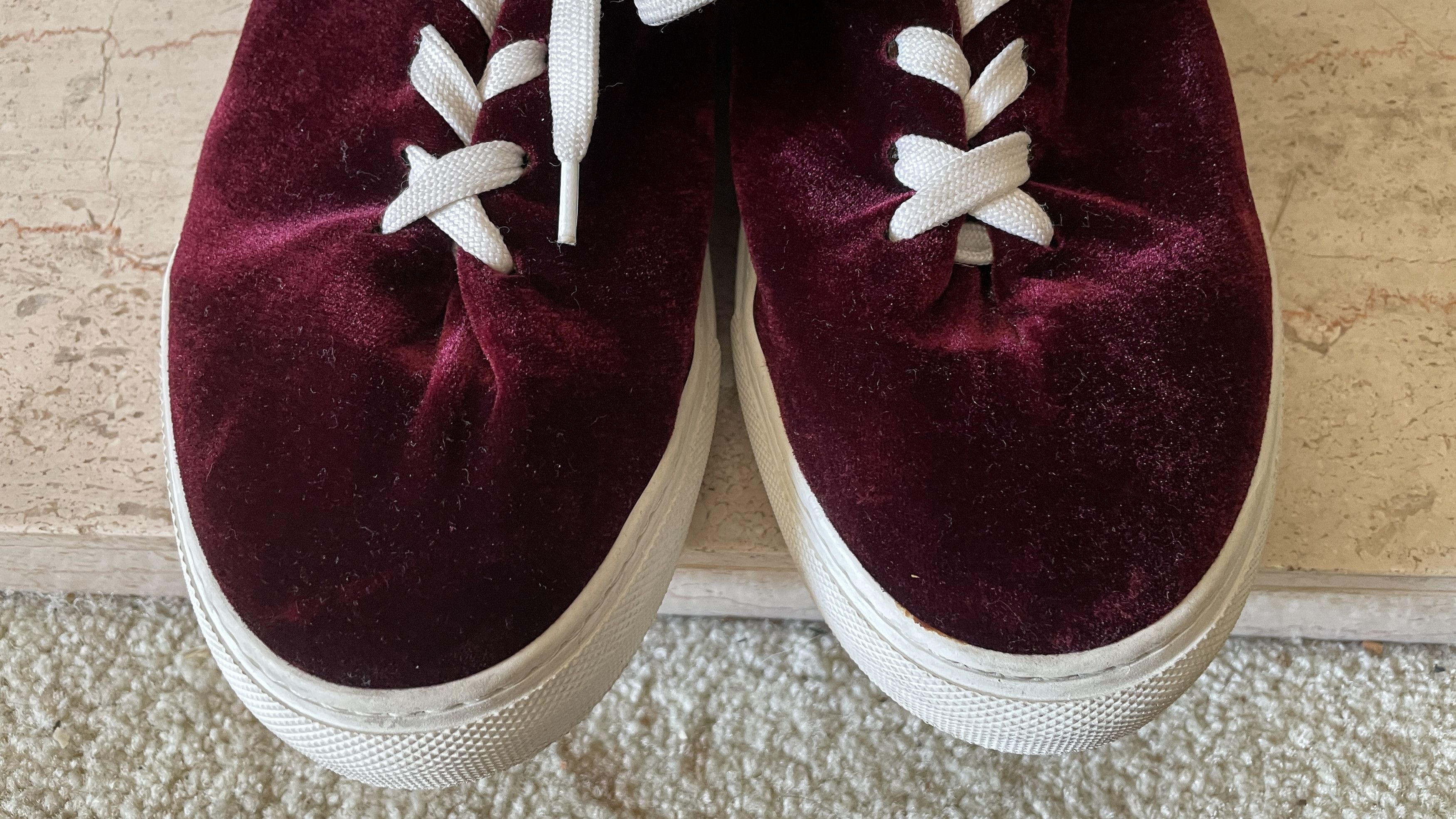 Solovair Soloviere Herve en Ville Red Velvet Shoes 41 Size US 8 / IT 38 - 14 Thumbnail