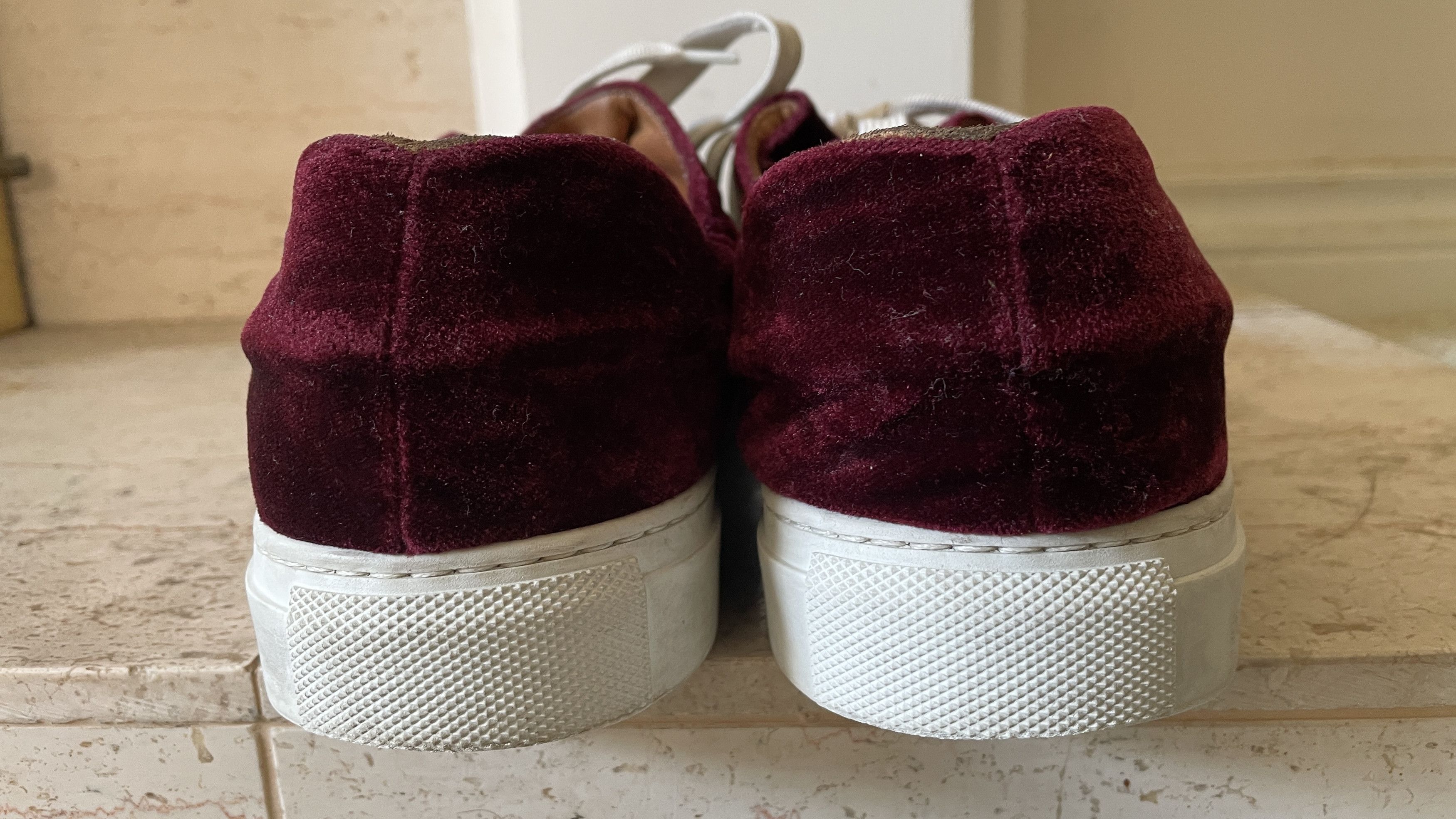 Solovair Soloviere Herve en Ville Red Velvet Shoes 41 Size US 8 / IT 38 - 8 Thumbnail
