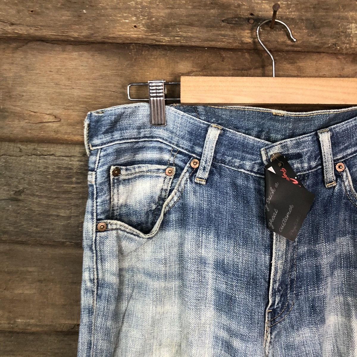 Levi's Levis Blue distressed Denim pants #4981 Size US 31 - 4 Thumbnail