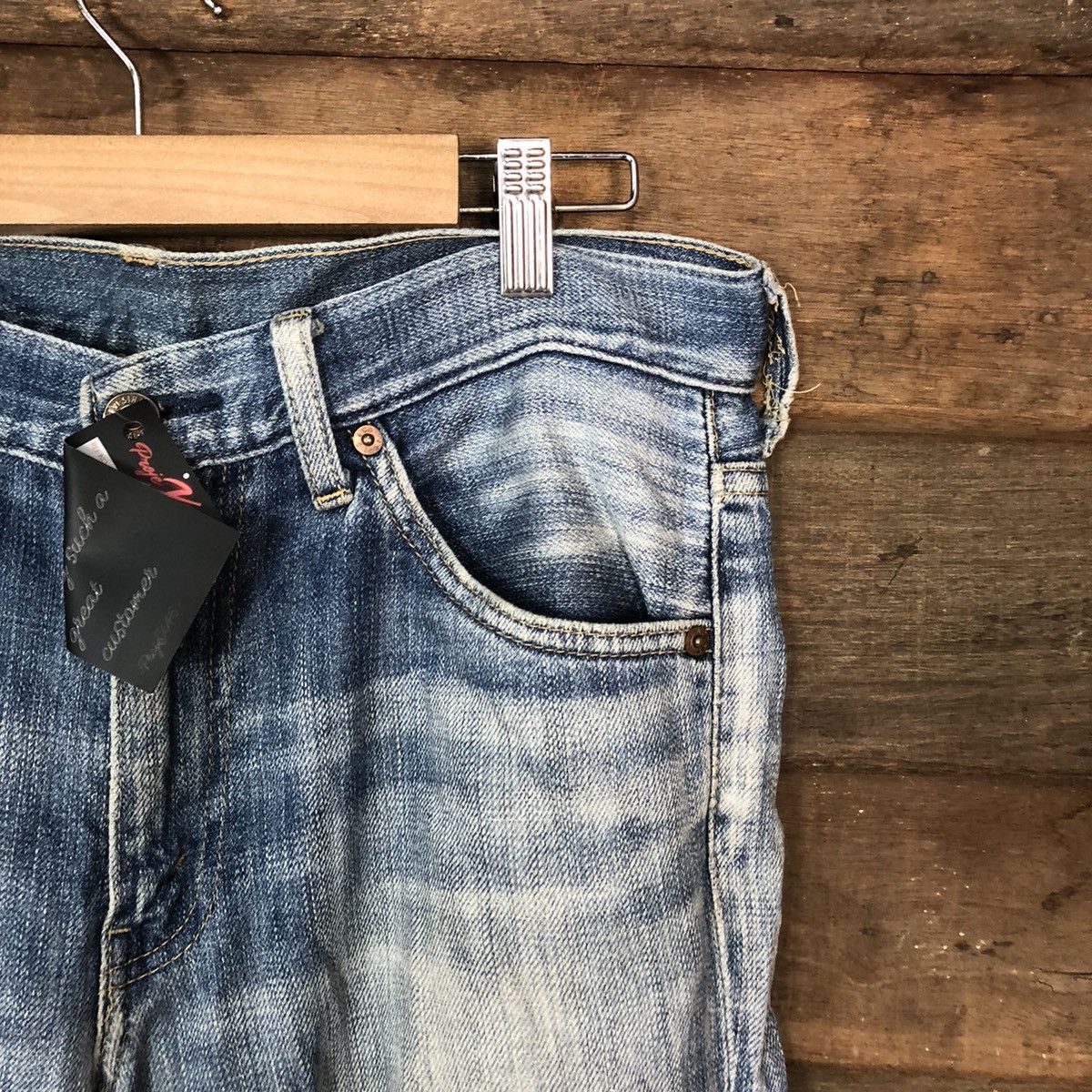Levi's Levis Blue distressed Denim pants #4981 Size US 31 - 5 Thumbnail