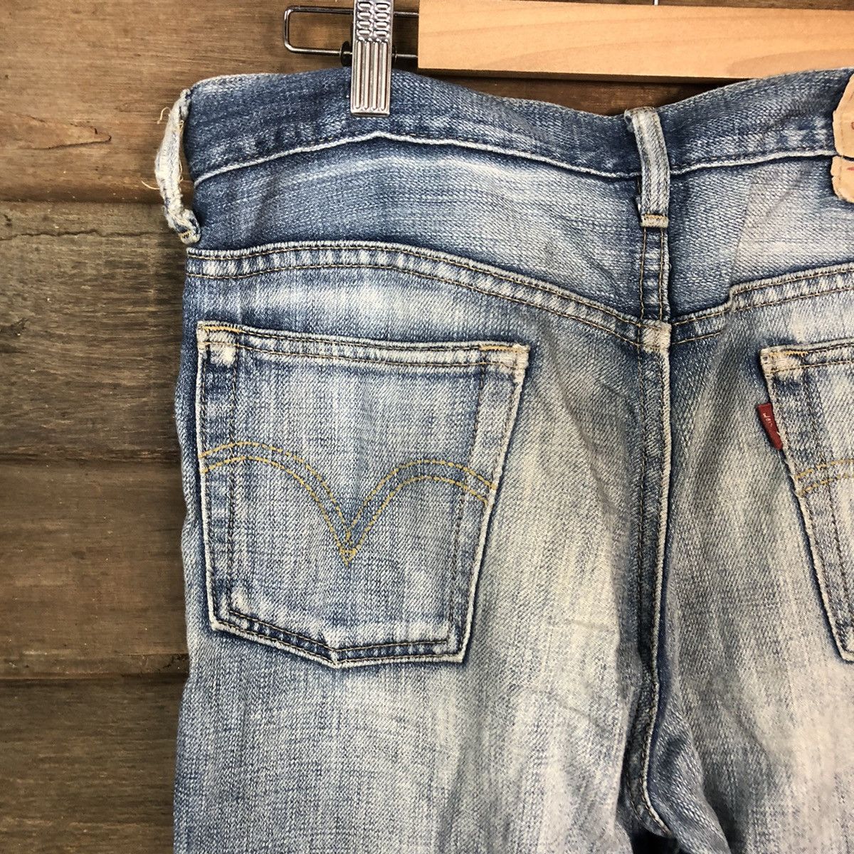 Levi's Levis Blue distressed Denim pants #4981 Size US 31 - 12 Thumbnail