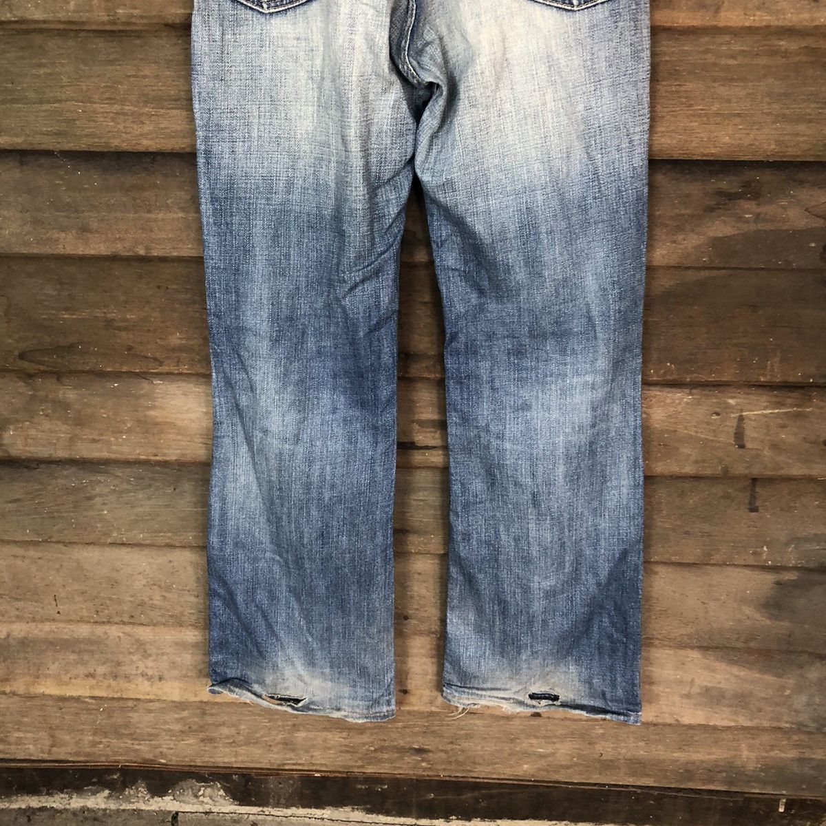 Levi's Levis Blue distressed Denim pants #4981 Size US 31 - 11 Thumbnail