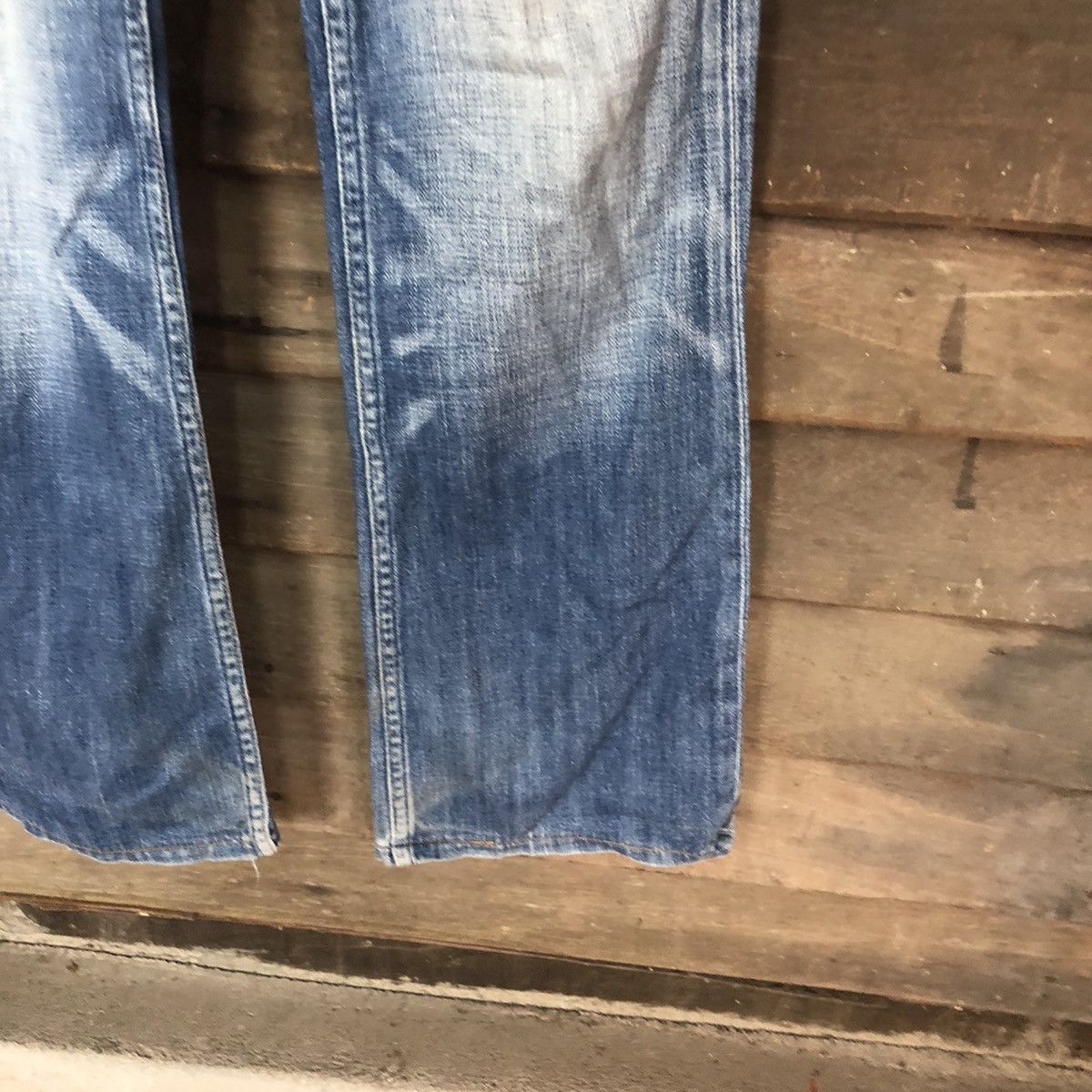 Levi's Levis Blue distressed Denim pants #4981 Size US 31 - 7 Thumbnail
