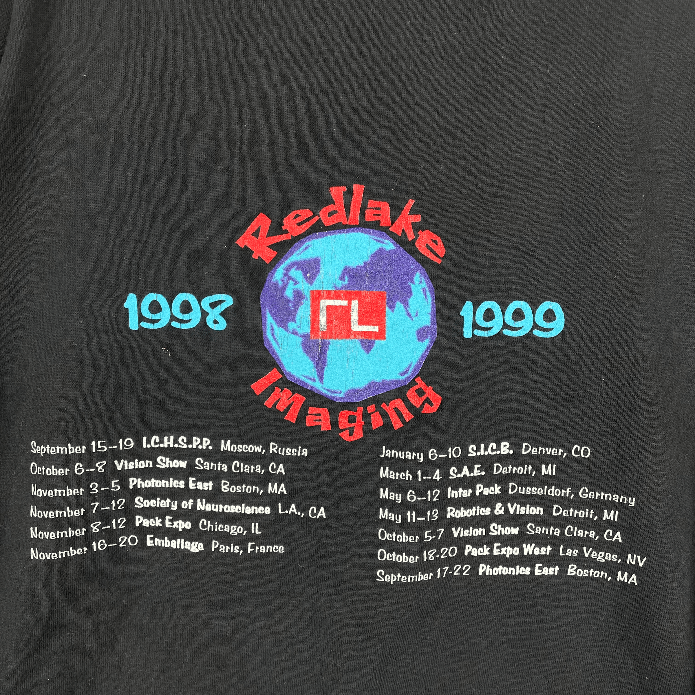 Vintage Vintage 90s REDLAKE IMAGING World Tour Road Crew T Shirt Size US XL / EU 56 / 4 - 3 Thumbnail