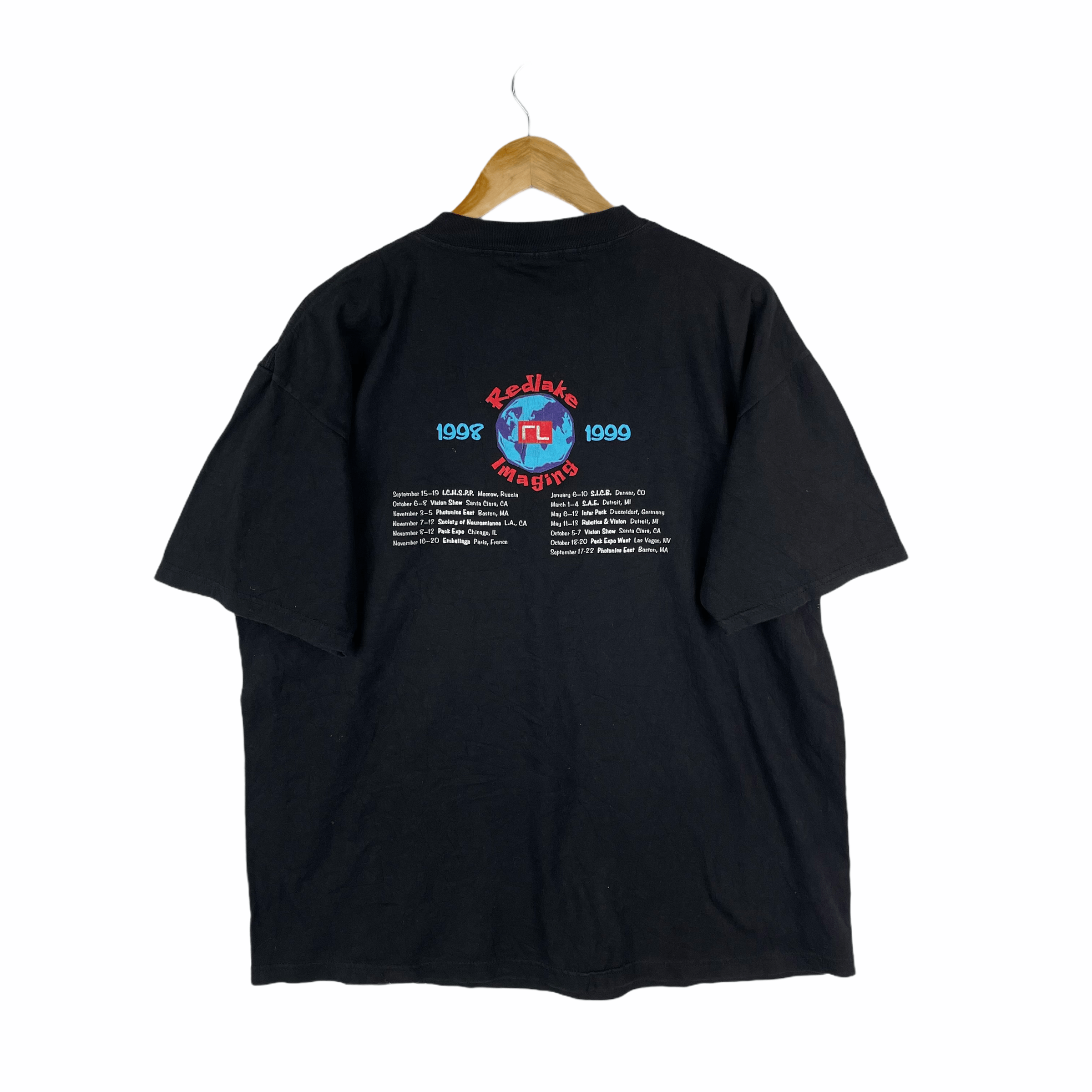 Vintage Vintage 90s REDLAKE IMAGING World Tour Road Crew T Shirt Size US XL / EU 56 / 4 - 2 Thumbnail