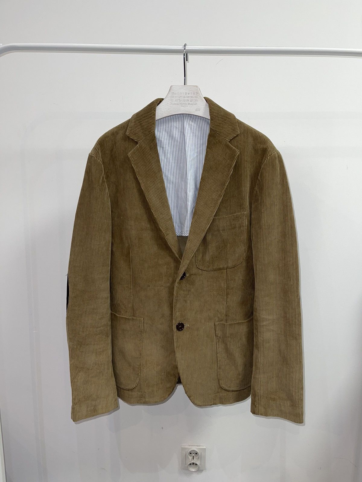 image of Ds! Our Legacy Beige Corduroy Blazer, Men's (Size Medium)