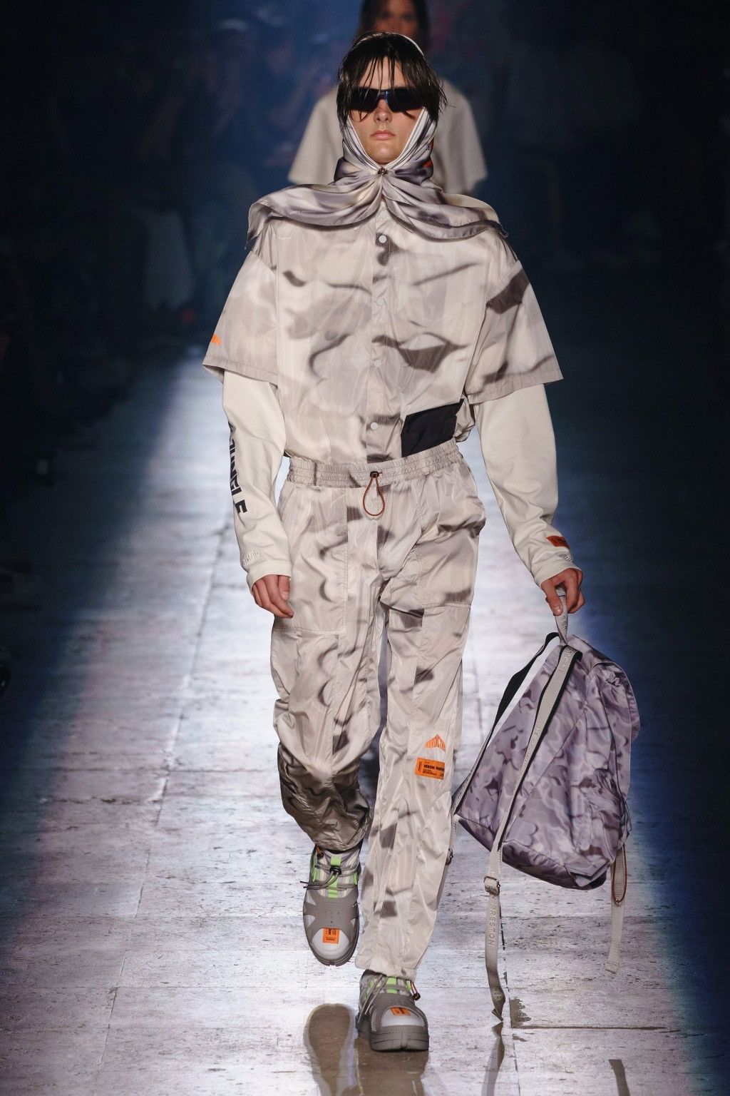 Heron Preston !DS! SS20 Heron Preston Camo Patterned Track Cargo Trousers Size US 34 / EU 50 - 1 Thumbnail