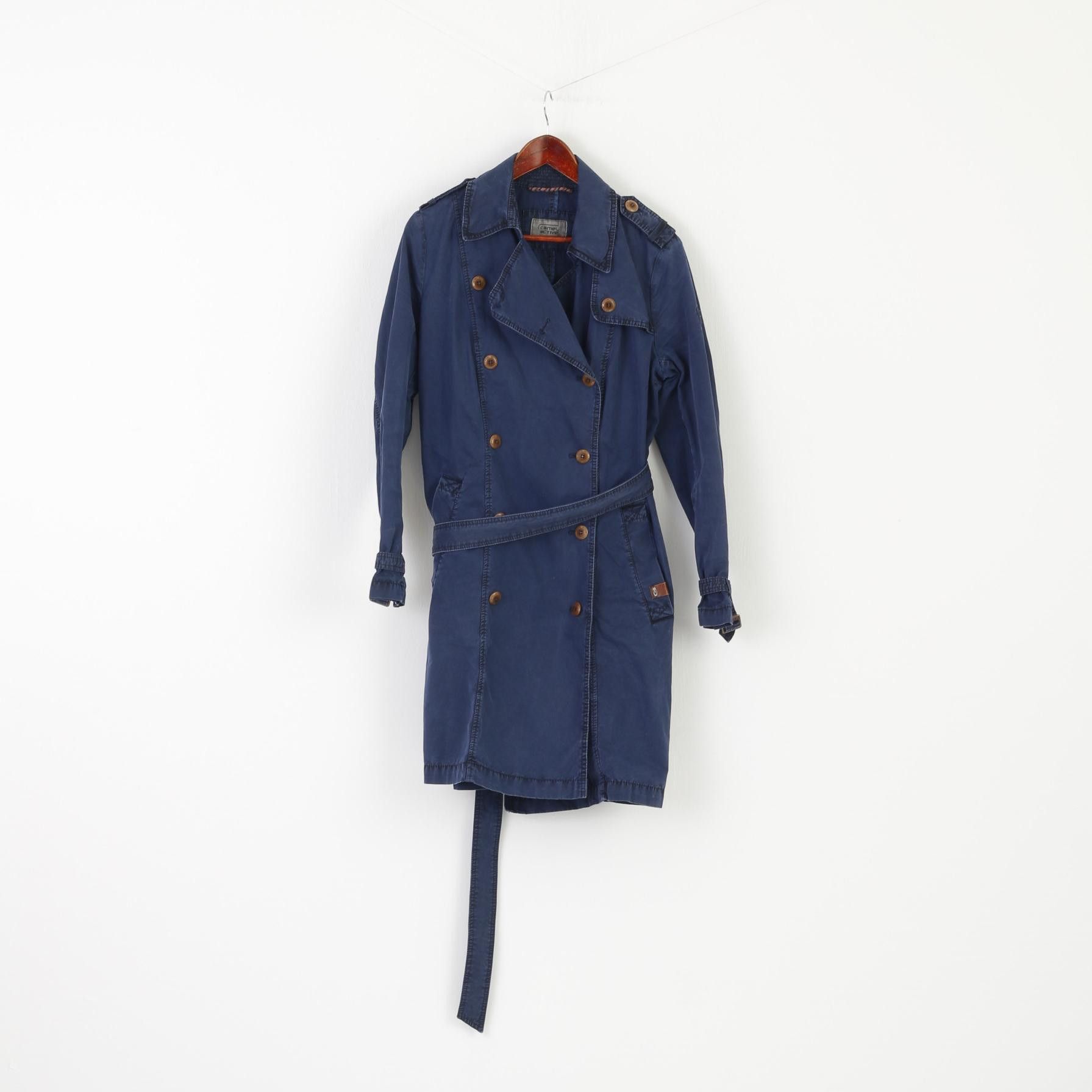 camel active Camel Active Women 42 L Coat Navy Cotton 7687 Size L / US 10 / IT 46 - 2 Thumbnail