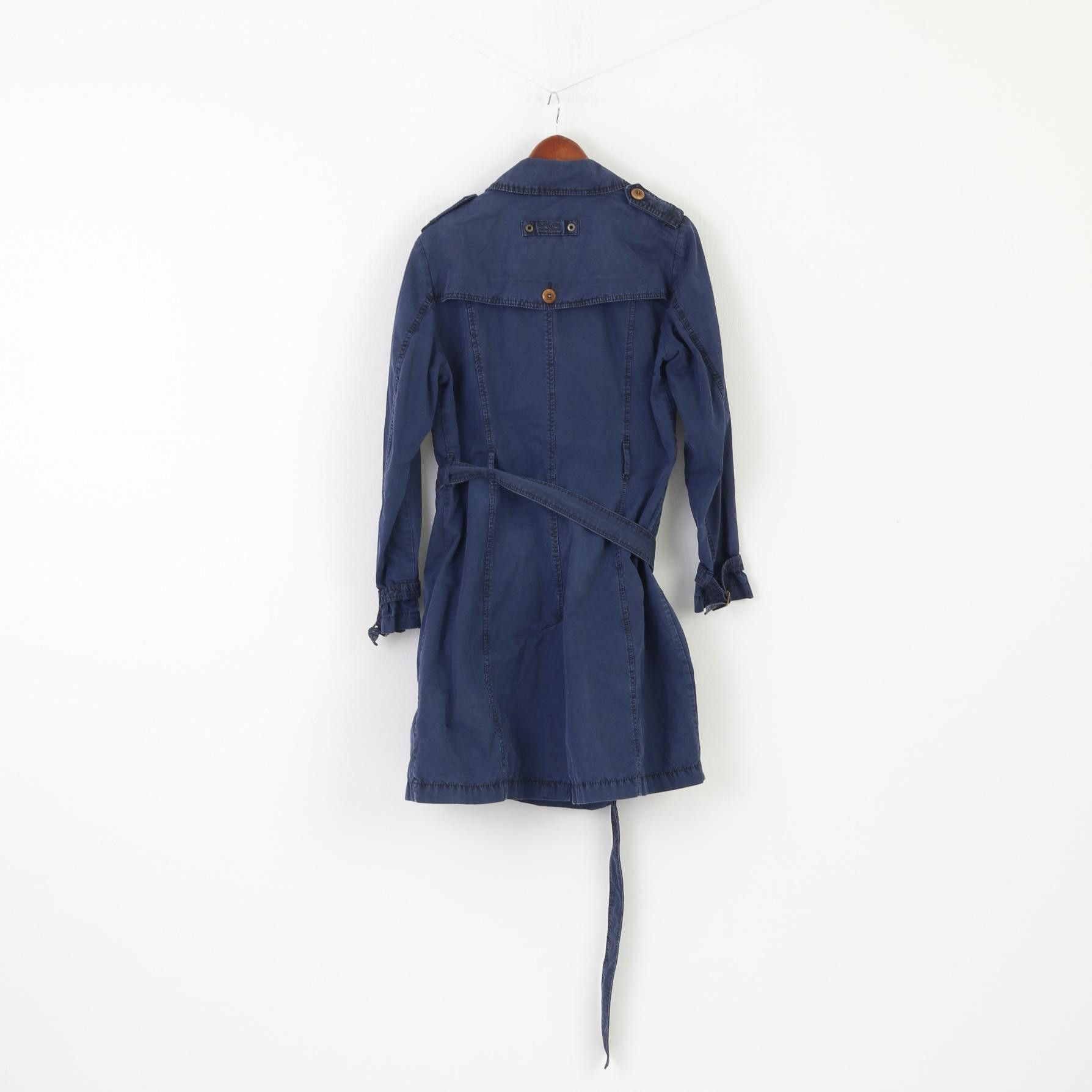 camel active Camel Active Women 42 L Coat Navy Cotton 7687 Size L / US 10 / IT 46 - 9 Thumbnail
