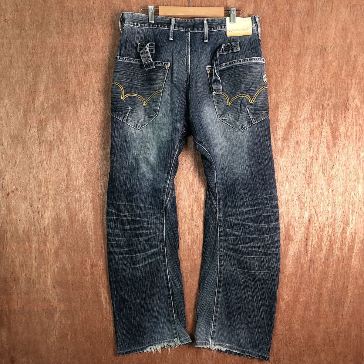 Edwin DLL Edwin Vintage Blue distressed Denim Jeans Pants #c130 Size US 32 / EU 48 - 7 Thumbnail