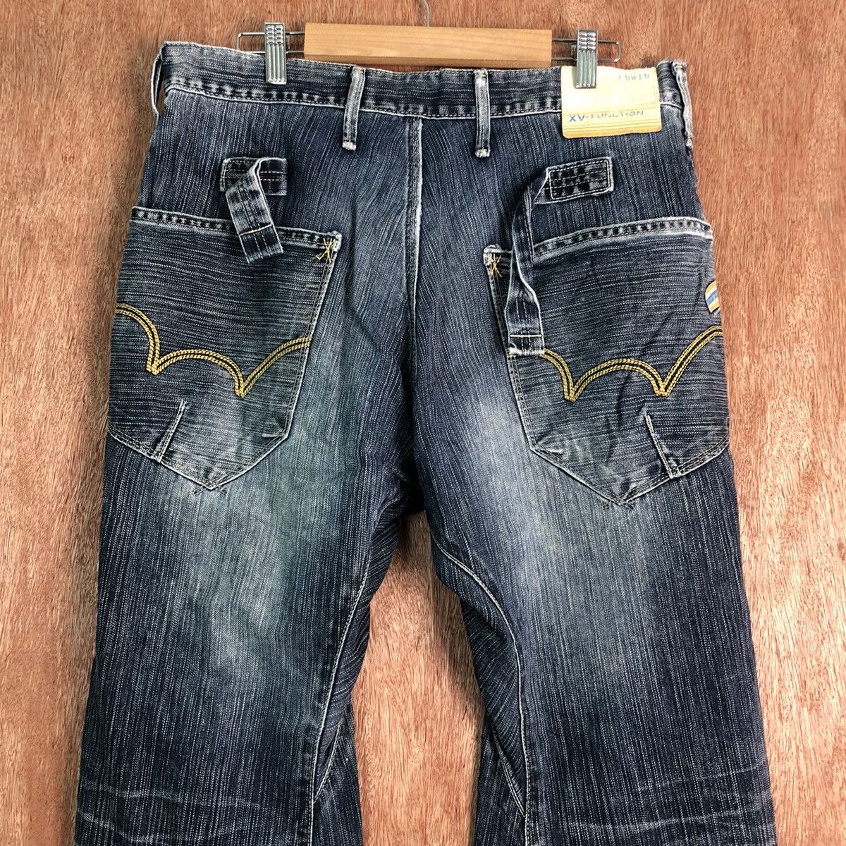 Edwin DLL Edwin Vintage Blue distressed Denim Jeans Pants #c130 Size US 32 / EU 48 - 8 Thumbnail