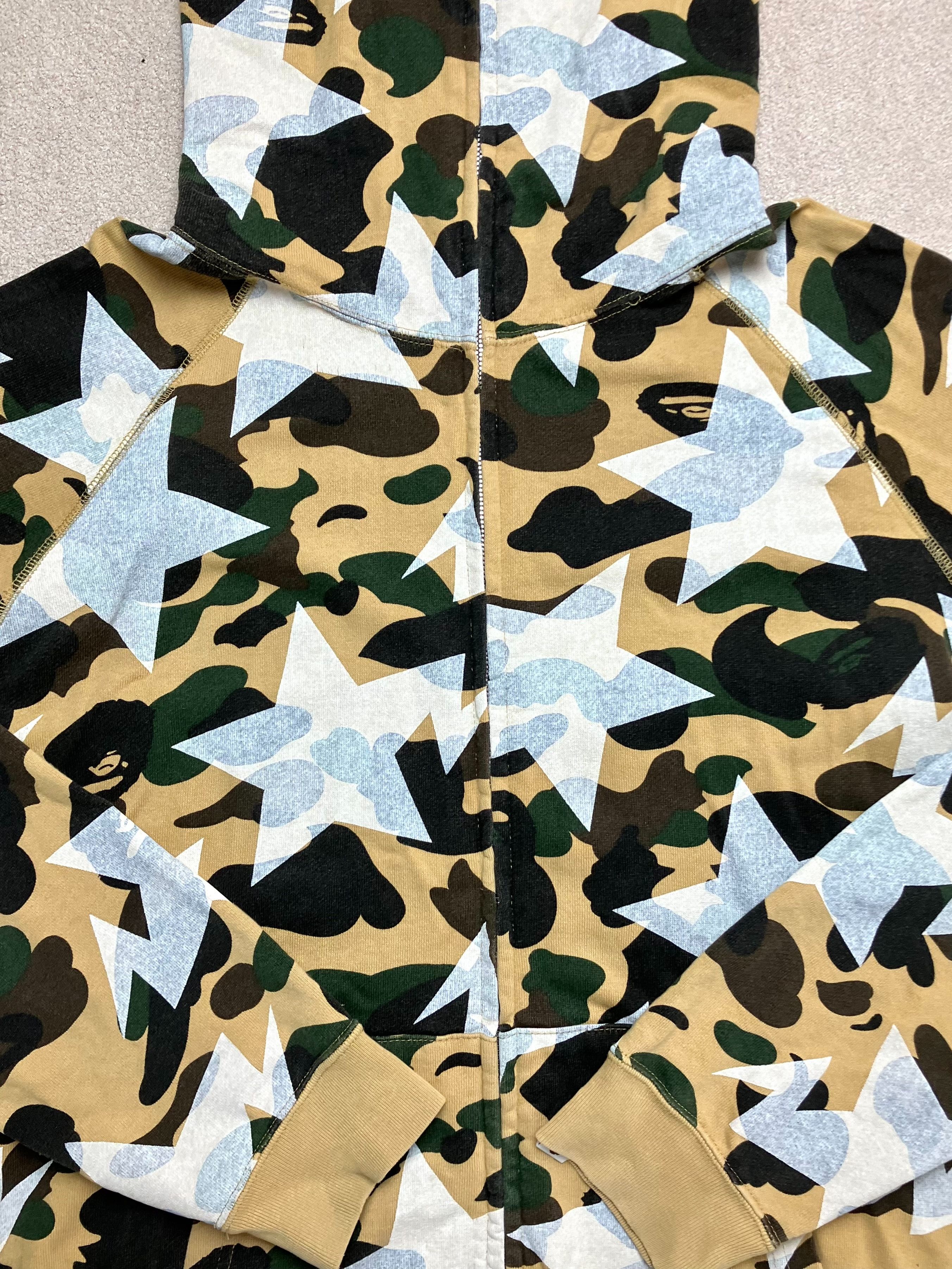 Bape Bape 1st Camo Yellow Sta Star Full Zip Hoodie From Japan Size US L / EU 52-54 / 3 - 14 Thumbnail