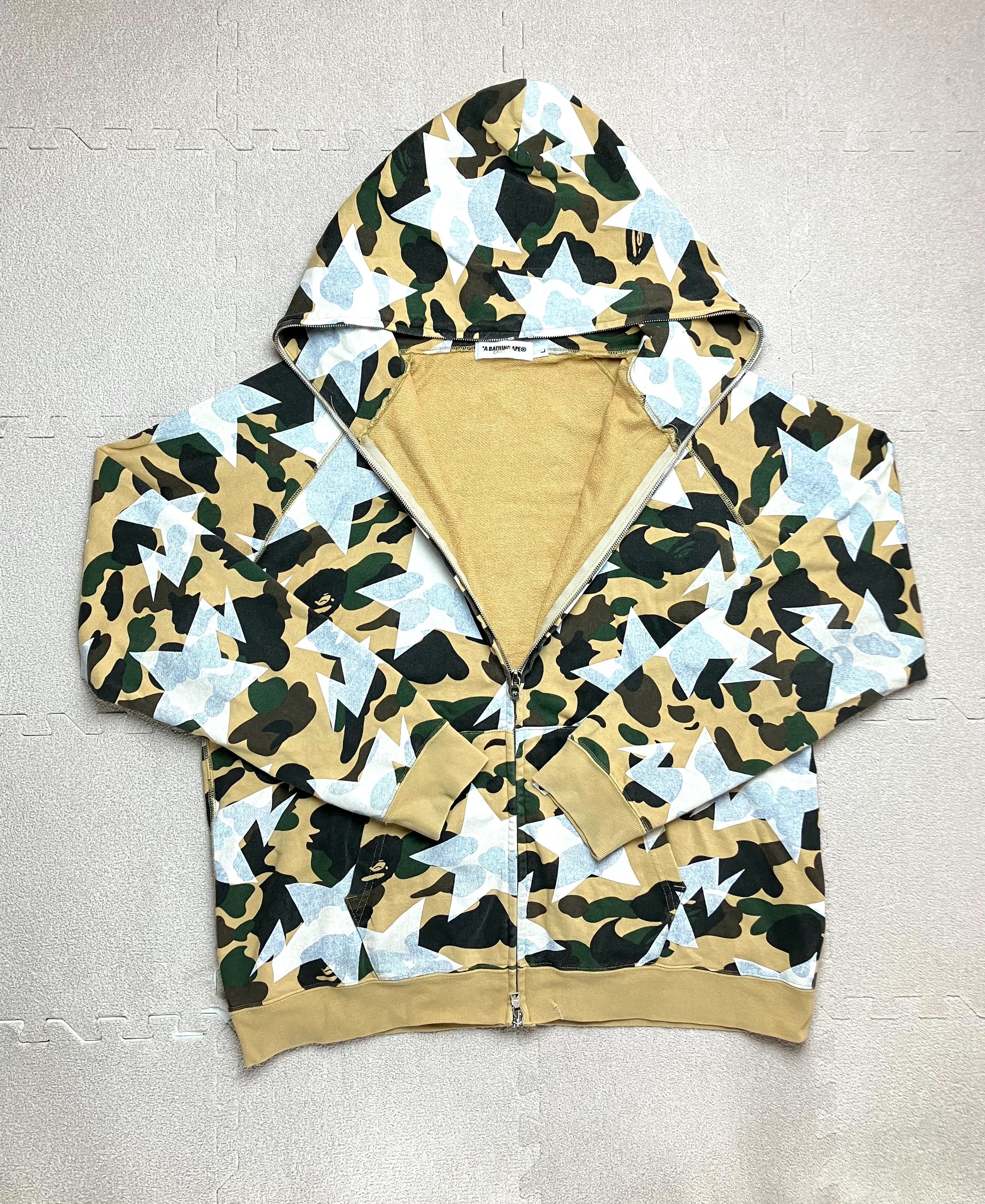 Bape Bape 1st Camo Yellow Sta Star Full Zip Hoodie From Japan Size US L / EU 52-54 / 3 - 2 Thumbnail