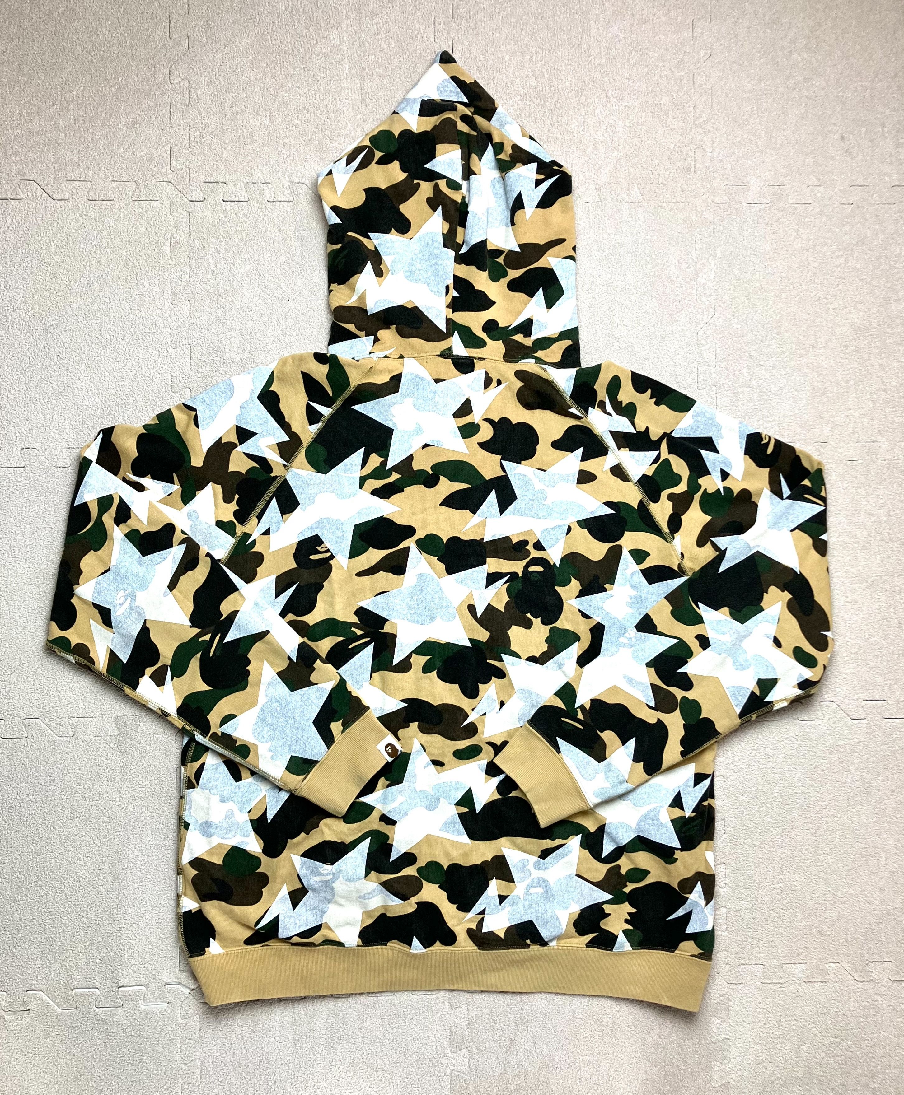 Bape Bape 1st Camo Yellow Sta Star Full Zip Hoodie From Japan Size US L / EU 52-54 / 3 - 3 Thumbnail