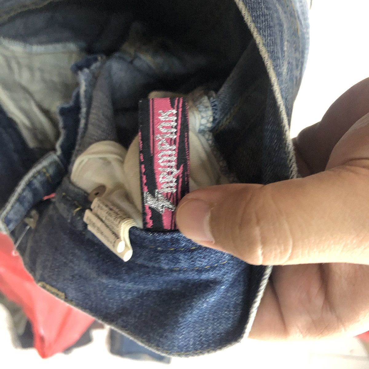 Hypebeast DL Hpim Pink vintage ripped Distressed Denim Pants #5110 Size 30" / US 8 / IT 44 - 17 Thumbnail
