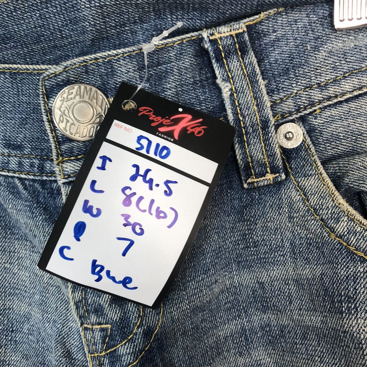 Hypebeast DL Hpim Pink vintage ripped Distressed Denim Pants #5110 Size 30" / US 8 / IT 44 - 10 Thumbnail