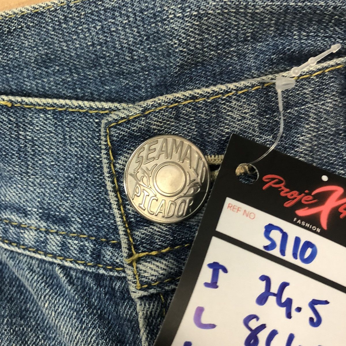 Hypebeast DL Hpim Pink vintage ripped Distressed Denim Pants #5110 Size 30" / US 8 / IT 44 - 11 Thumbnail