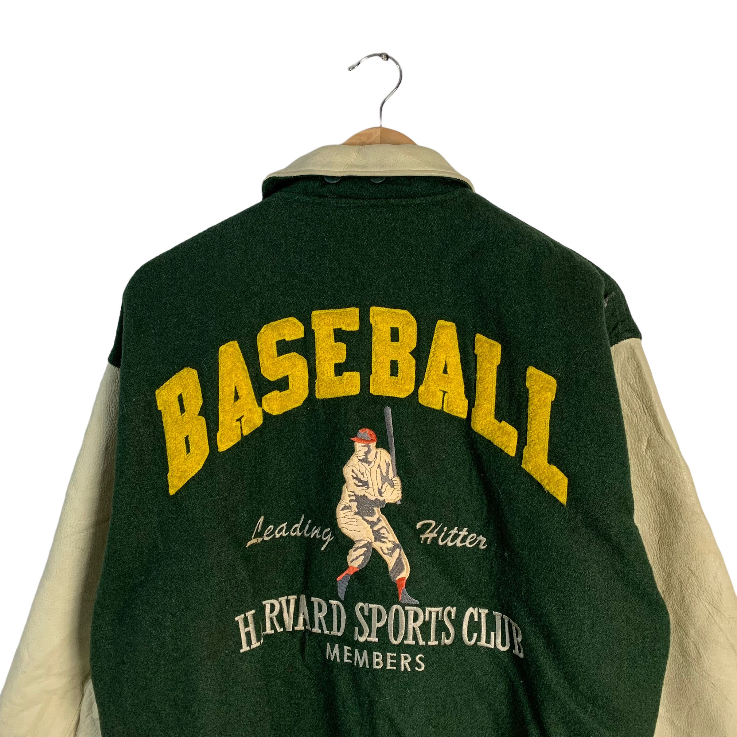 Vintage Vintage Baseball Harvard Sports Club Varsity Jacket Size US L / EU 52-54 / 3 - 3 Thumbnail
