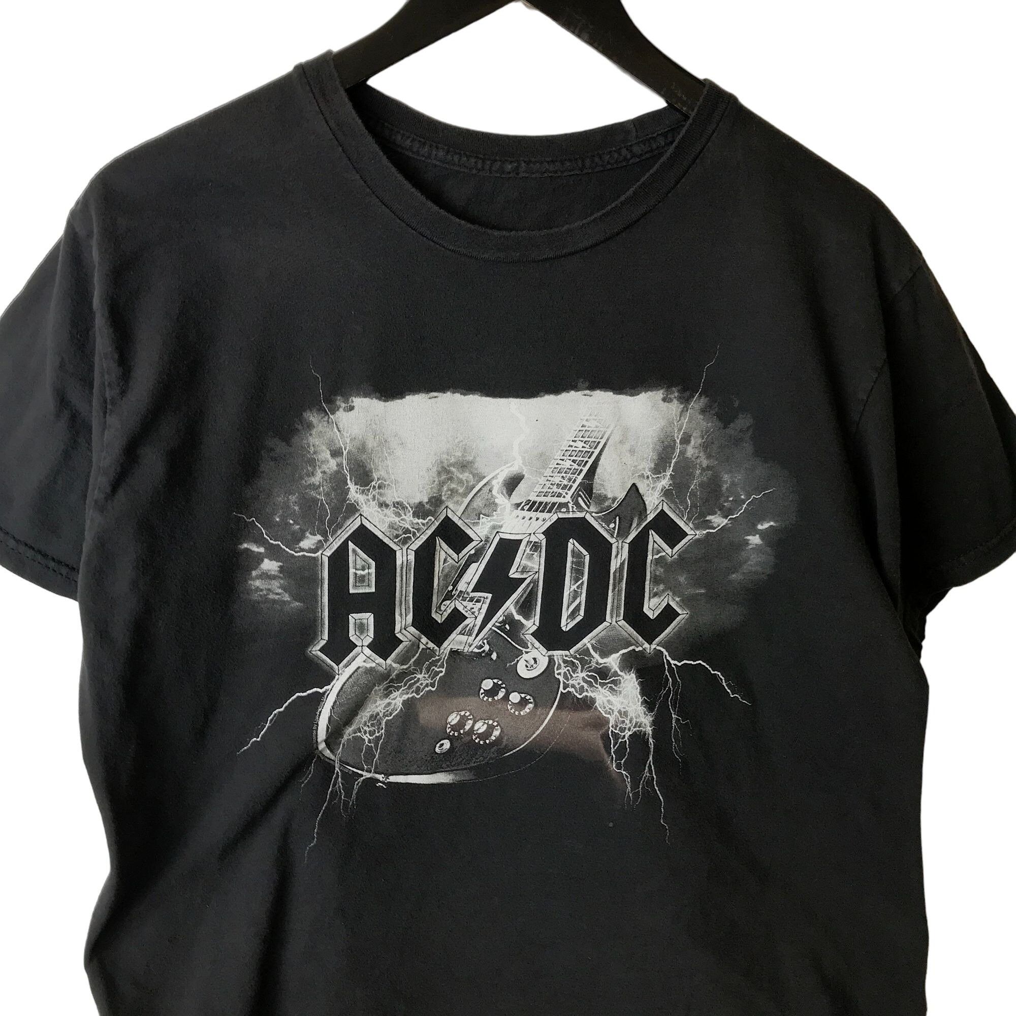 Rock Band ACDC T Shirt Aussie Hard Rock Band Electric Guitar Music ...