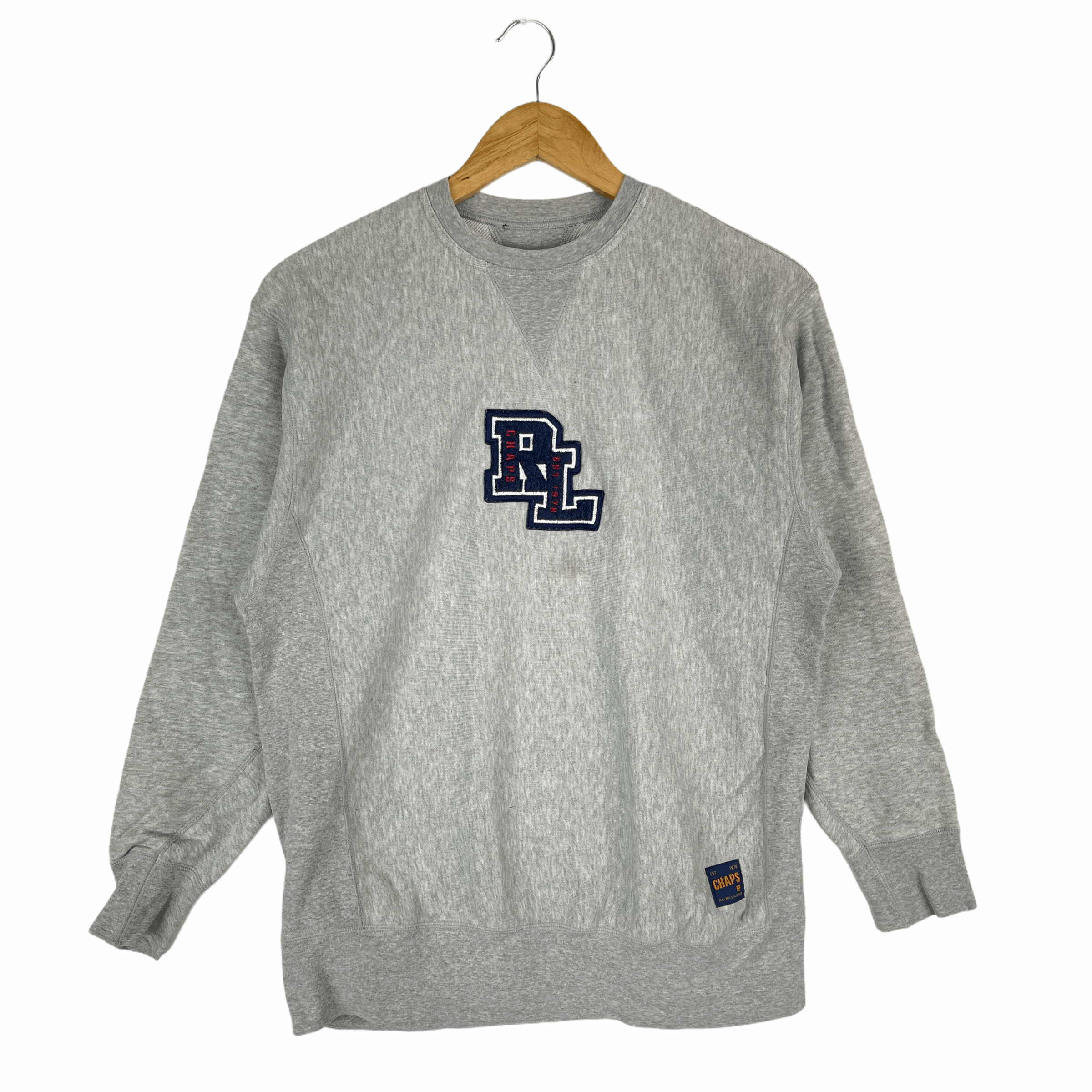 Chaps Vintage CHAPS By RALPH LAUREN RL USA Grey Sweatshirt Size US M / EU 48-50 / 2 - 1 Thumbnail