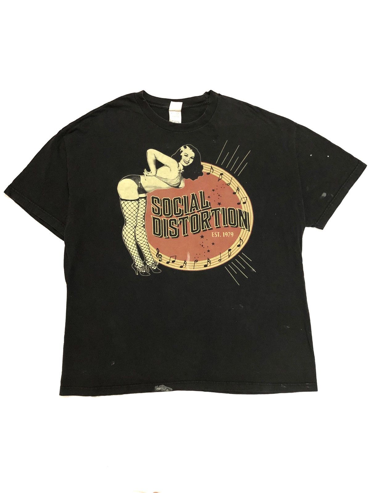 Band Tees × Vintage Vtg!Social Distortion Band Tees Distress Shirt Oversized Size US XXL / EU 58 / 5 - 1 Thumbnail