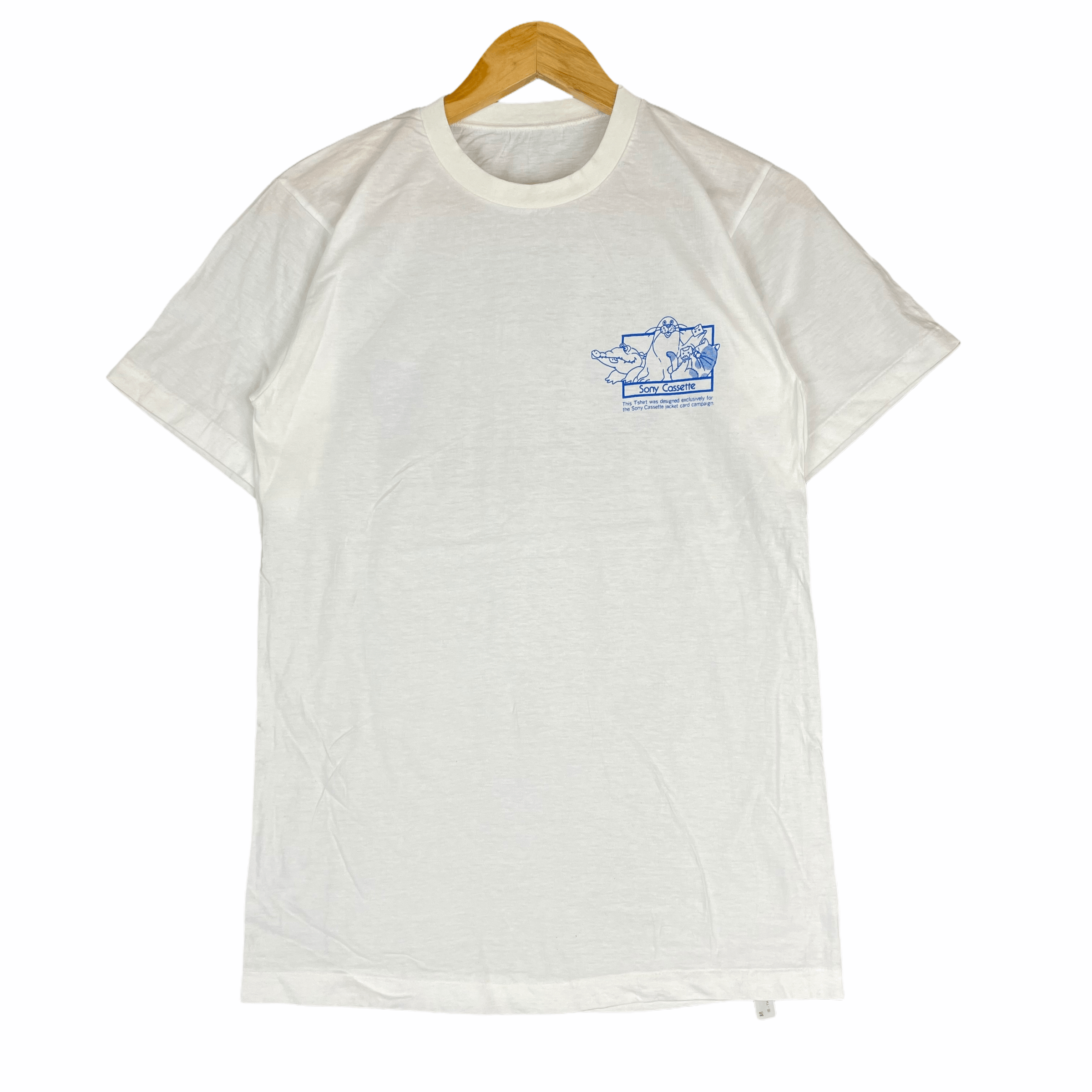 Sony Vintage 90s SONY CASSETTE Jacket Card Campaign Walkman Size US S / EU 44-46 / 1 - 2 Thumbnail