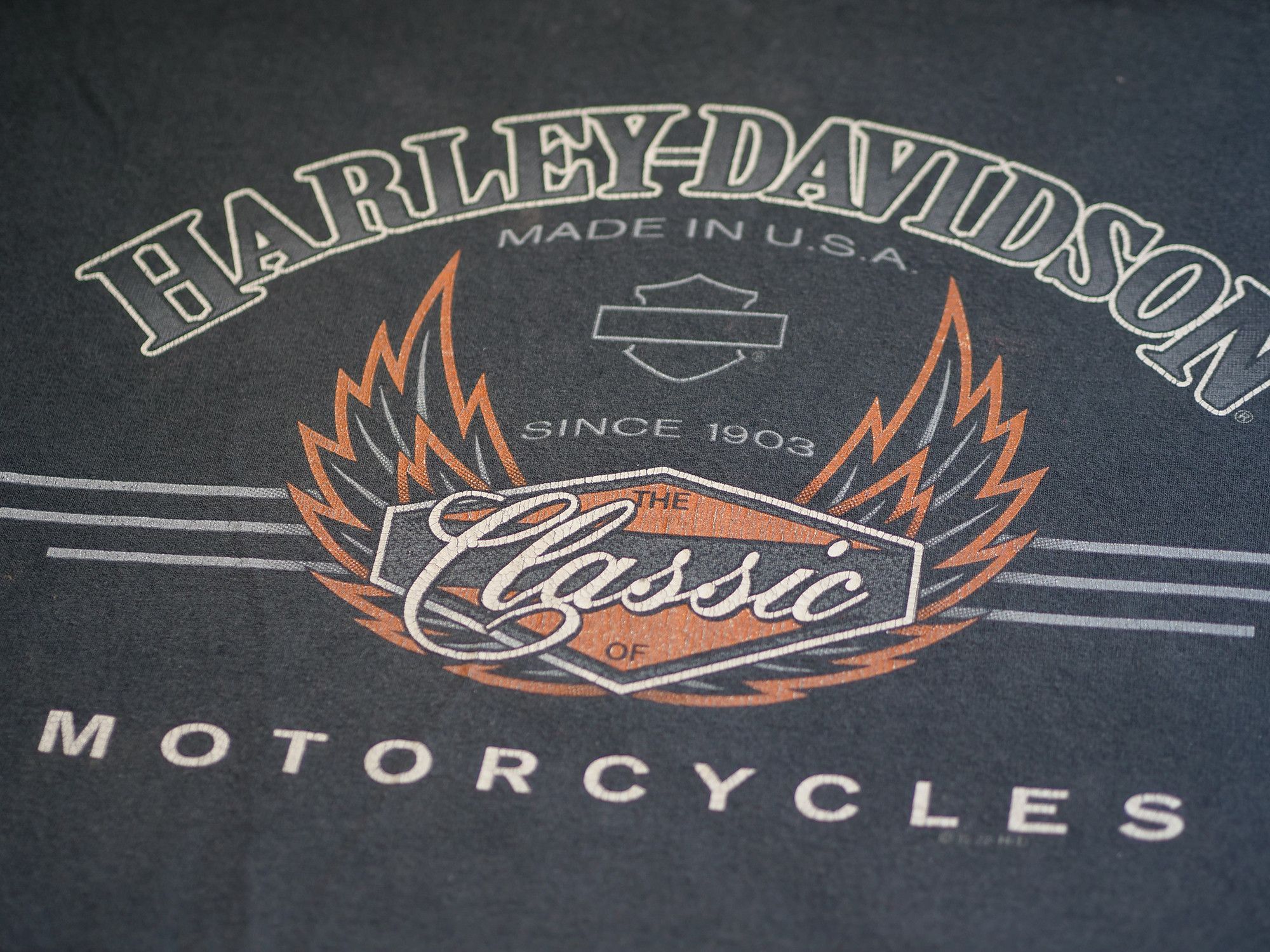 Harley Davidson Harley Davidson American Vintage 1995 cotton t-shirt Size US XL / EU 56 / 4 - 5 Thumbnail