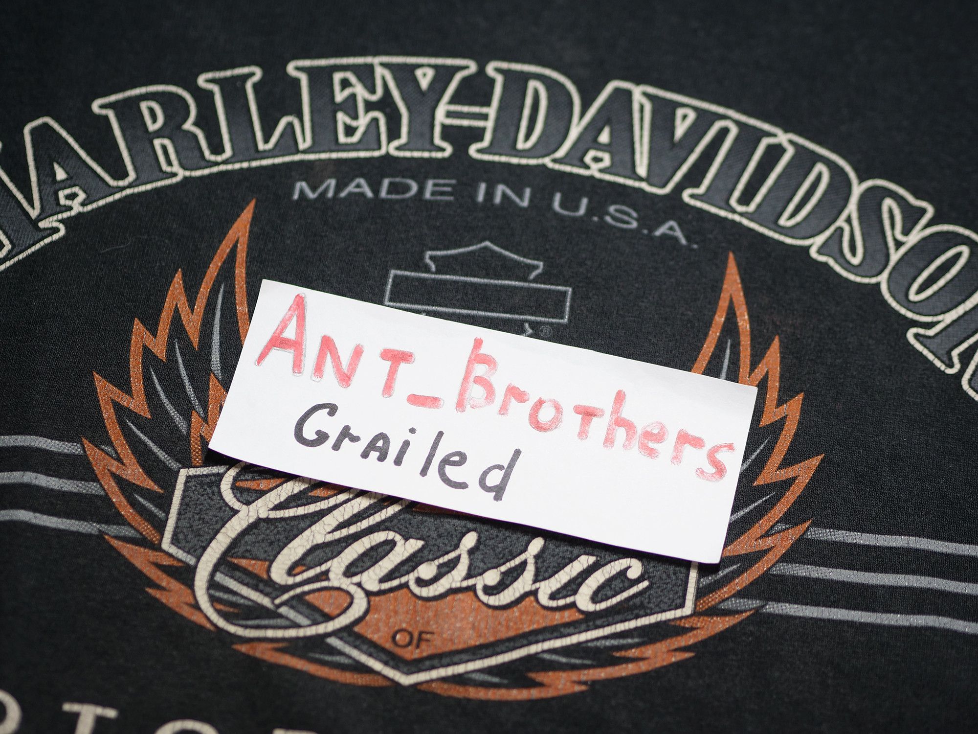 Harley Davidson Harley Davidson American Vintage 1995 cotton t-shirt Size US XL / EU 56 / 4 - 10 Thumbnail