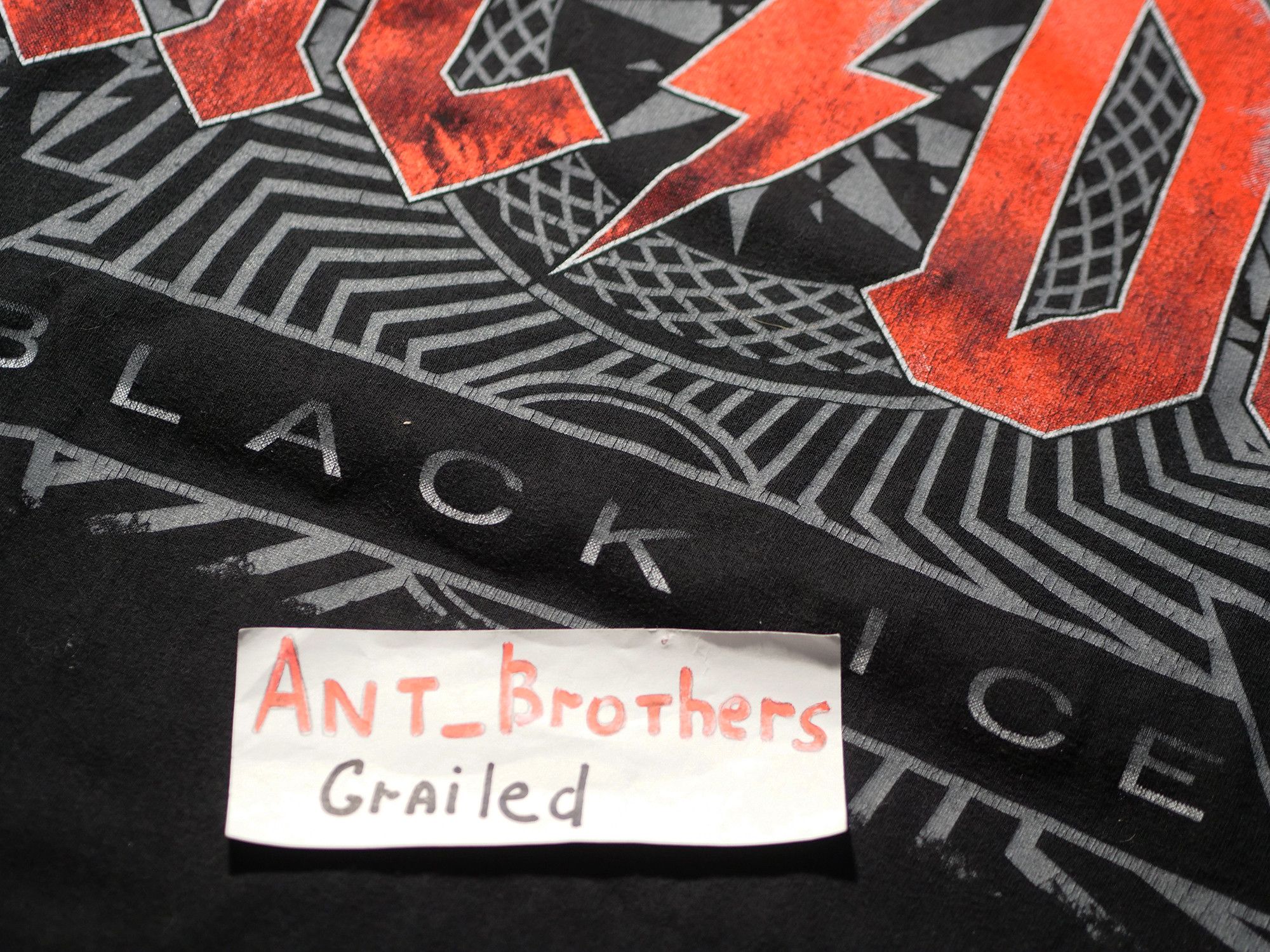 AC/DC AC/DC 2008 year Black Ice t-shirt Size US L / EU 52-54 / 3 - 7 Thumbnail