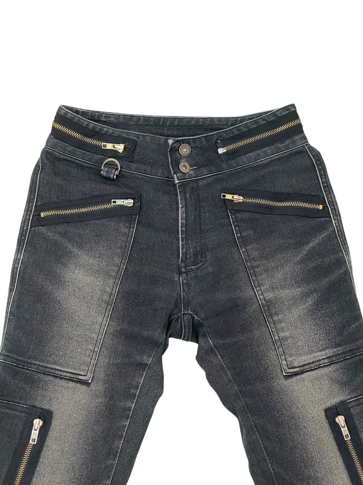 Japanese Brand Flare Jeans Blue Jam Low Rise Stretch Boot Cut 2🟦3 Size US 28 / EU 44 - 8 Thumbnail