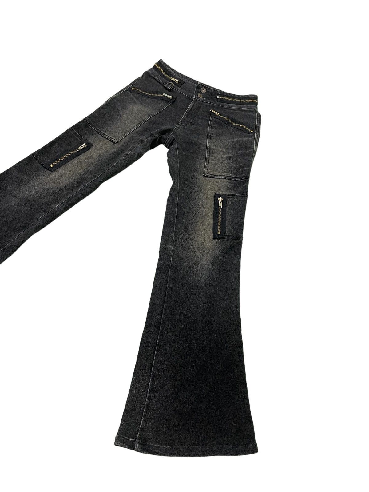 Japanese Brand Flare Jeans Blue Jam Low Rise Stretch Boot Cut 2🟦3 Size US 28 / EU 44 - 1 Thumbnail