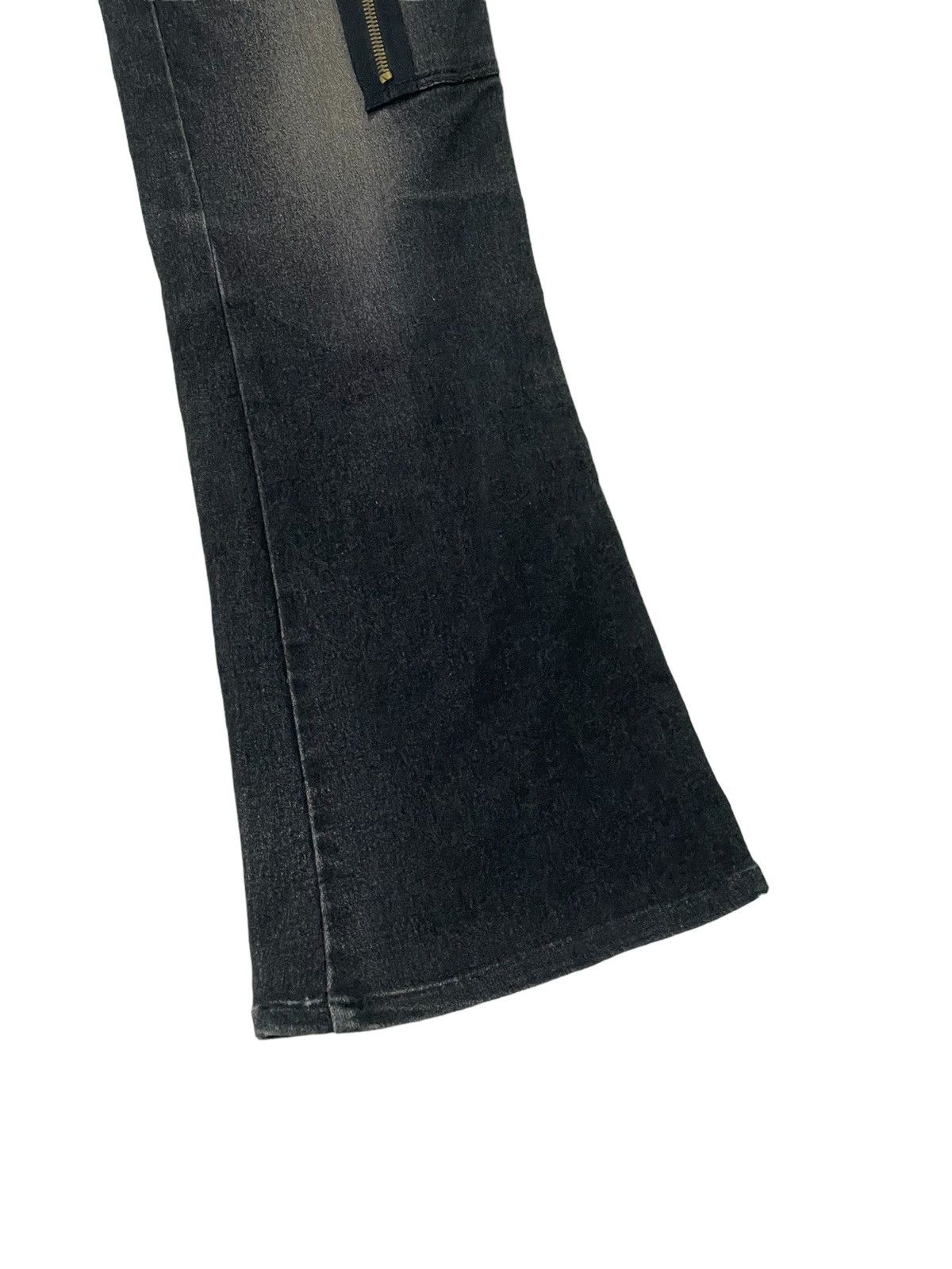Japanese Brand Flare Jeans Blue Jam Low Rise Stretch Boot Cut 2🟦3 Size US 28 / EU 44 - 4 Thumbnail